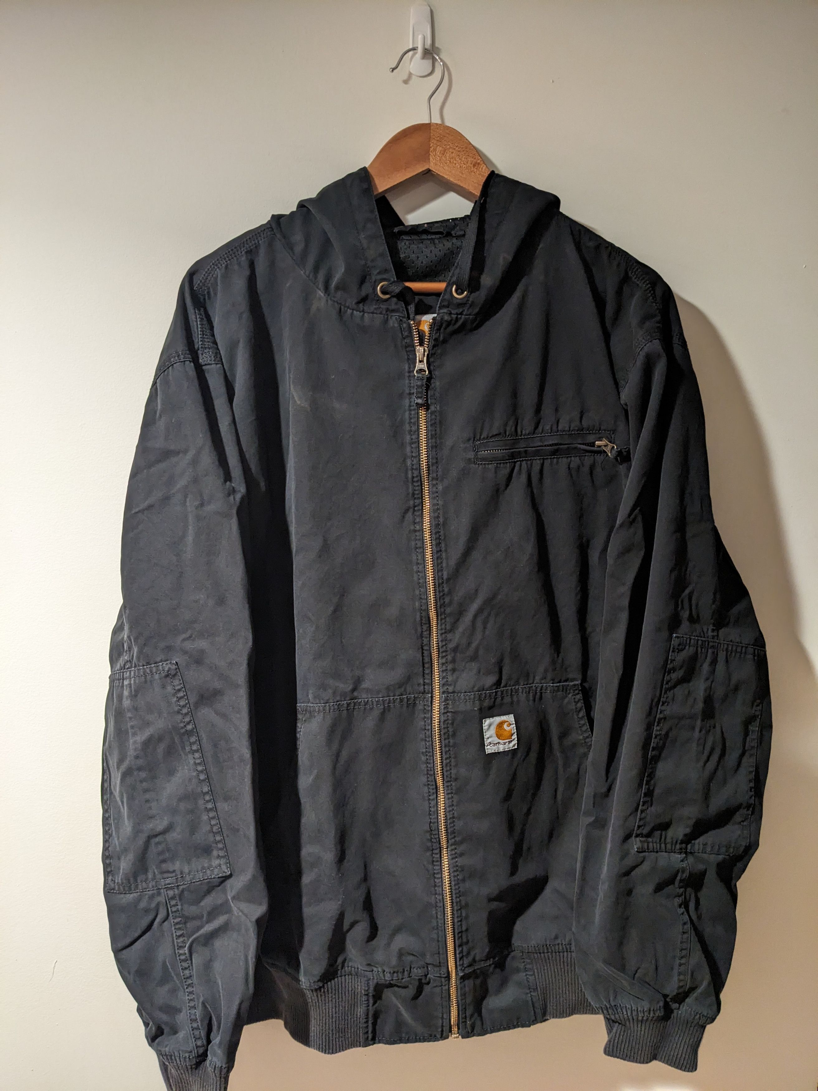 Carhartt × Vintage Vintage Carhartt J298 BLK Regular Canvas Active Jacket Size US XXL / EU 58 / 5 - 1 Thumbnail
