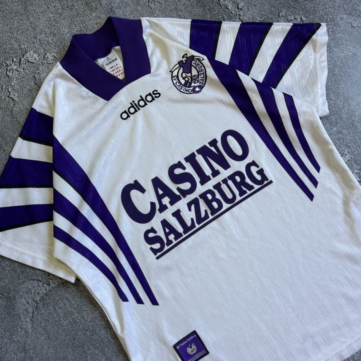Adidas Vintage Salzburg 1994 1995 Adidas Equipment Football Shirt Size US S / EU 44-46 / 1 - 3 Thumbnail
