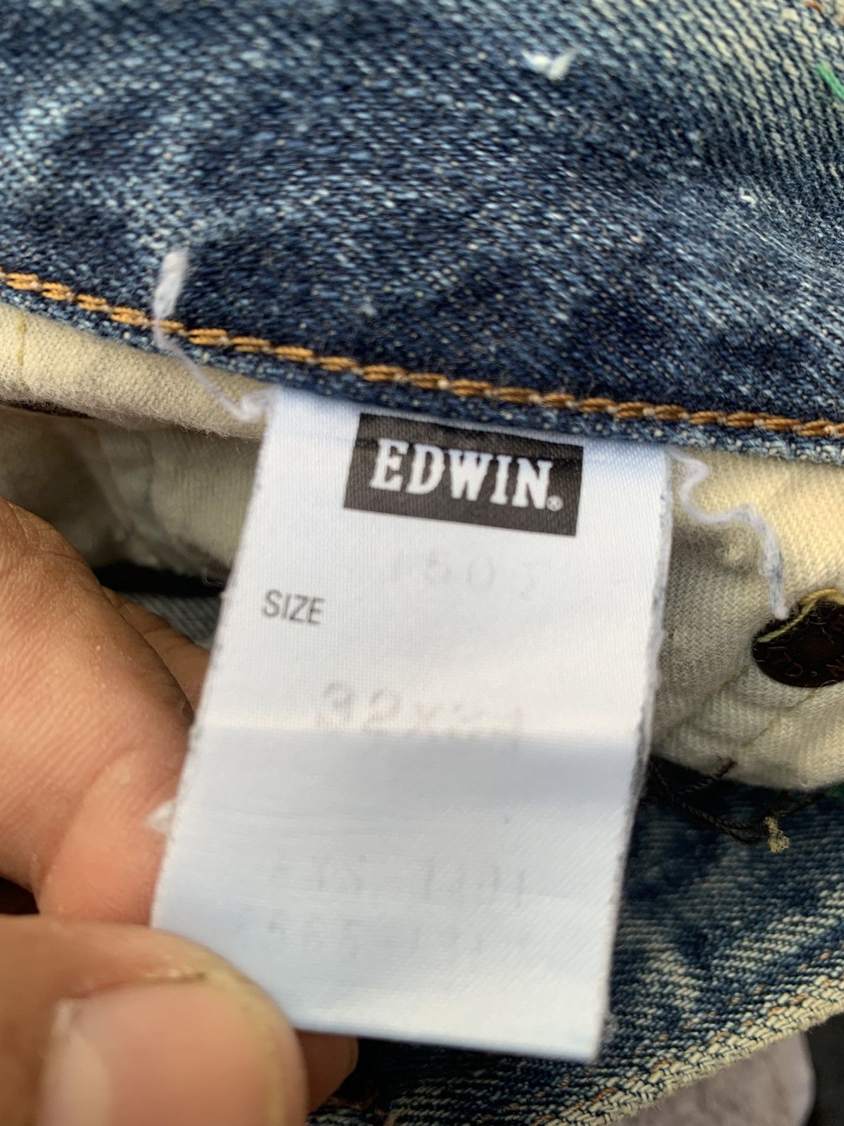 Edwin Baggy Edwin 505 selvedge.made In Japan 🇯🇵 Size US 31 - 4 Thumbnail