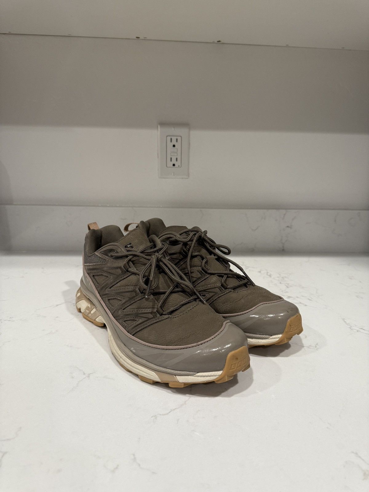 Salomon Xt-6 Leather Shoes in Brown, Men's (Size 10.5)