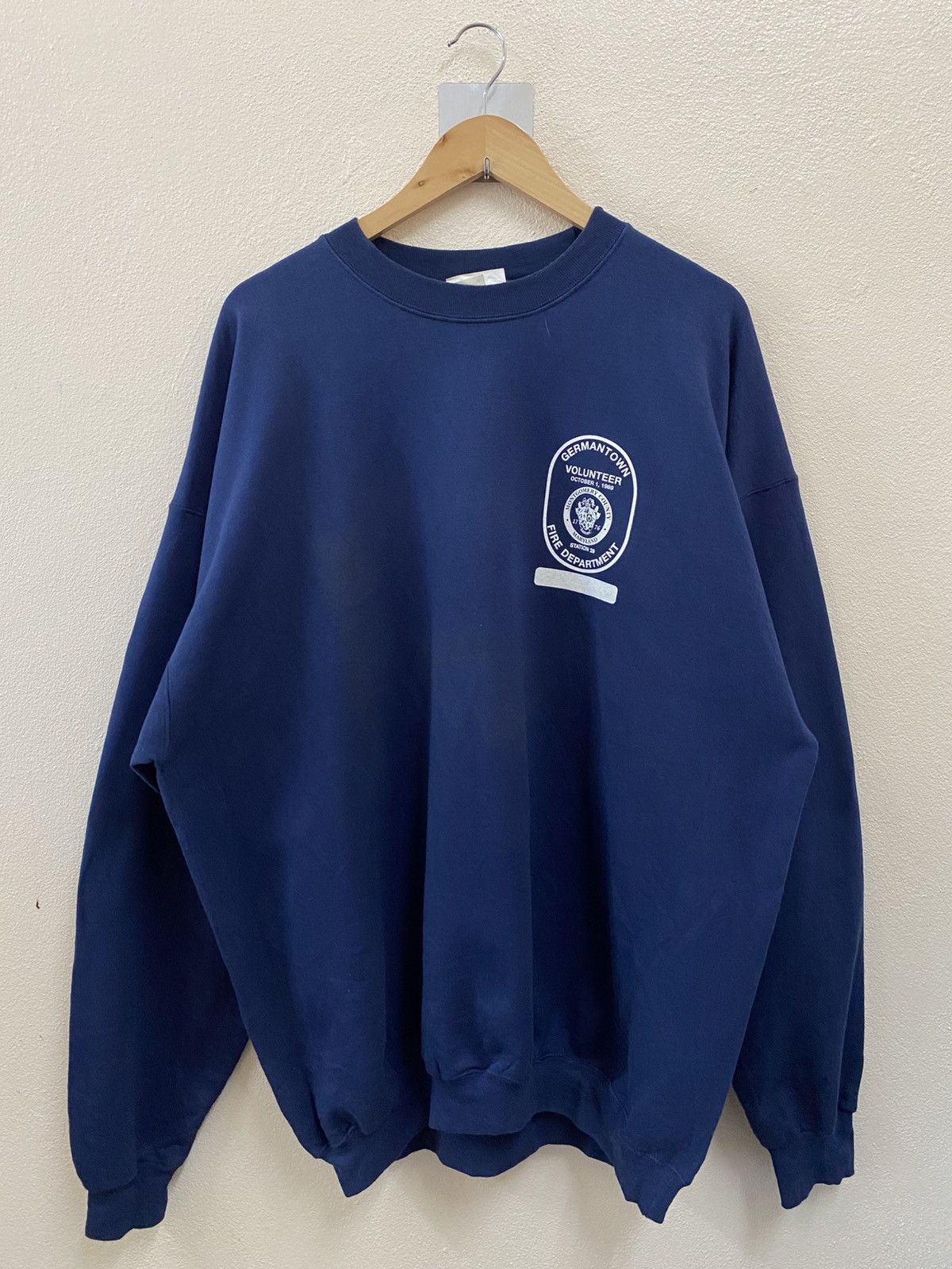 Hanes Vintage 80s Hanes Fire Department Montgomery County Size US XL / EU 56 / 4 - 2 Thumbnail