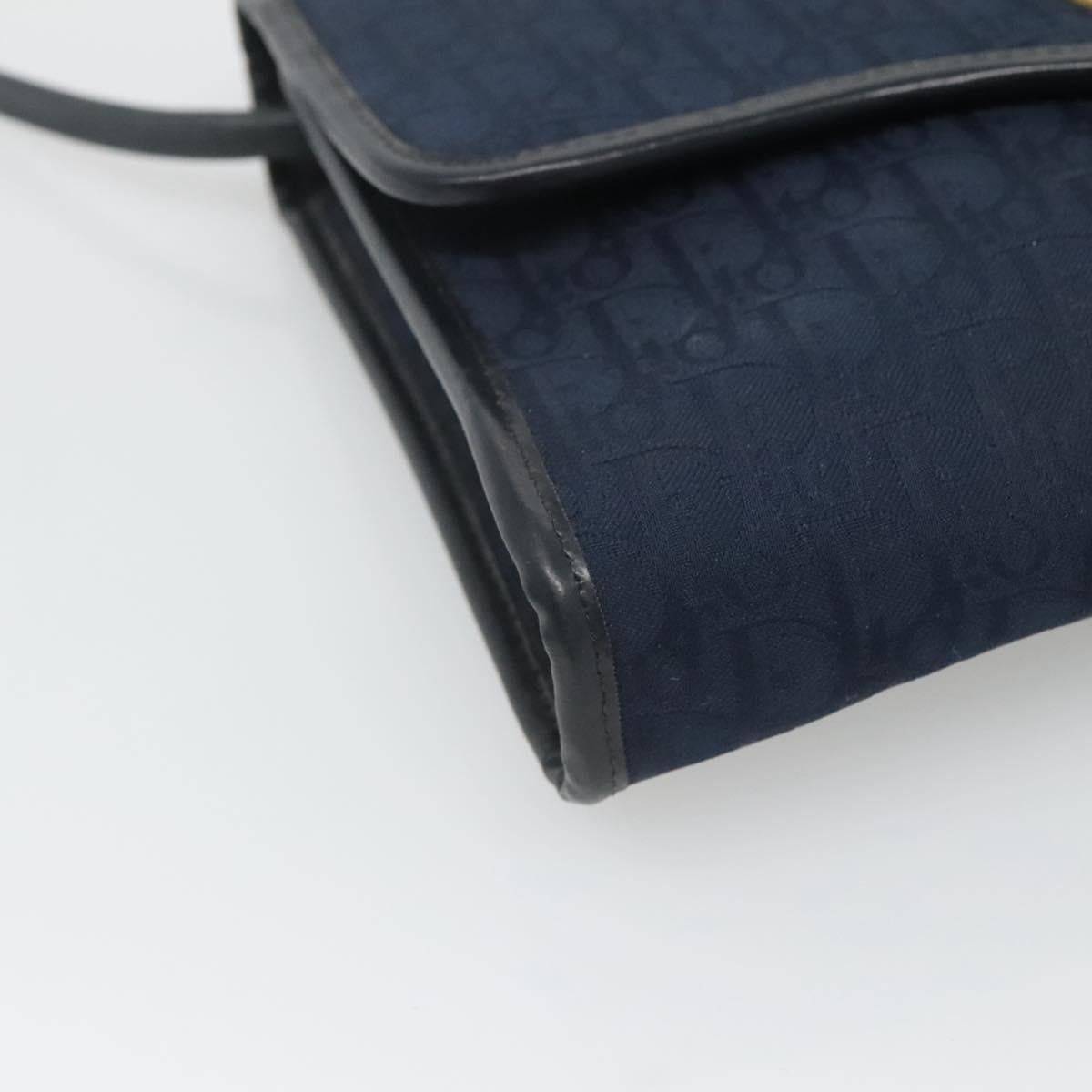 Dior DIOR Trotter Canvas Shoulder Bag Navy Gold Size ONE SIZE - 14 Thumbnail