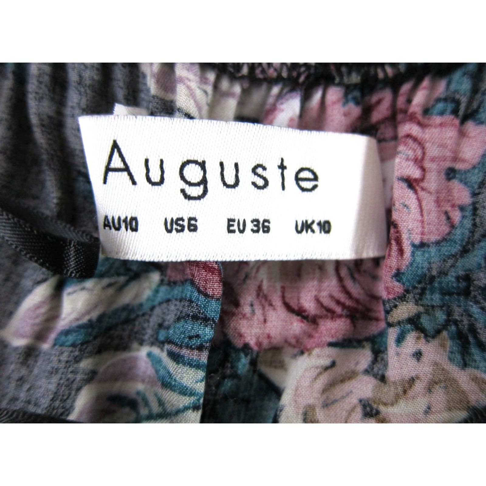 Pinko Augusta Rayon Black Pink Blue Floral Cap Sleeve Maxi Dress 6 Size M / US 6-8 / IT 42-44 - 3 Thumbnail
