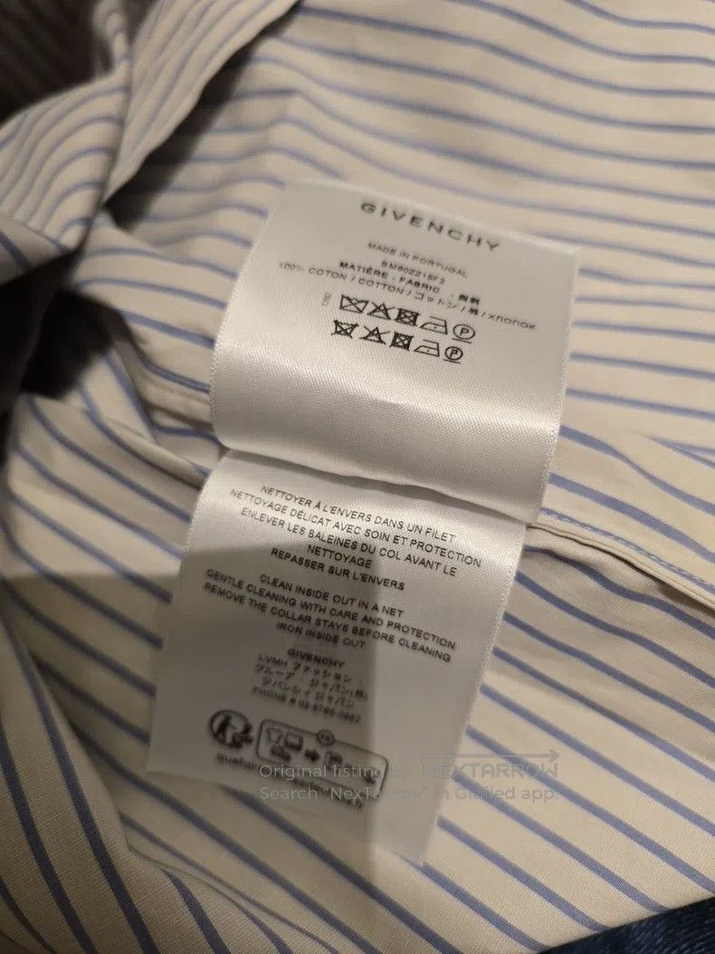 Givenchy Givenchy Men's short sleeve striped shirt Size US L / EU 52-54 / 3 - 6 Thumbnail