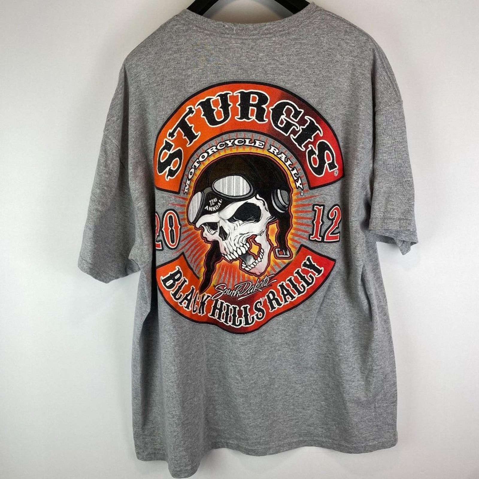 Delta Sturgis Bike Rally 2012 Motorcycle Grey Shirt Men’s XXL Size US XXL / EU 58 / 5 - 6 Thumbnail