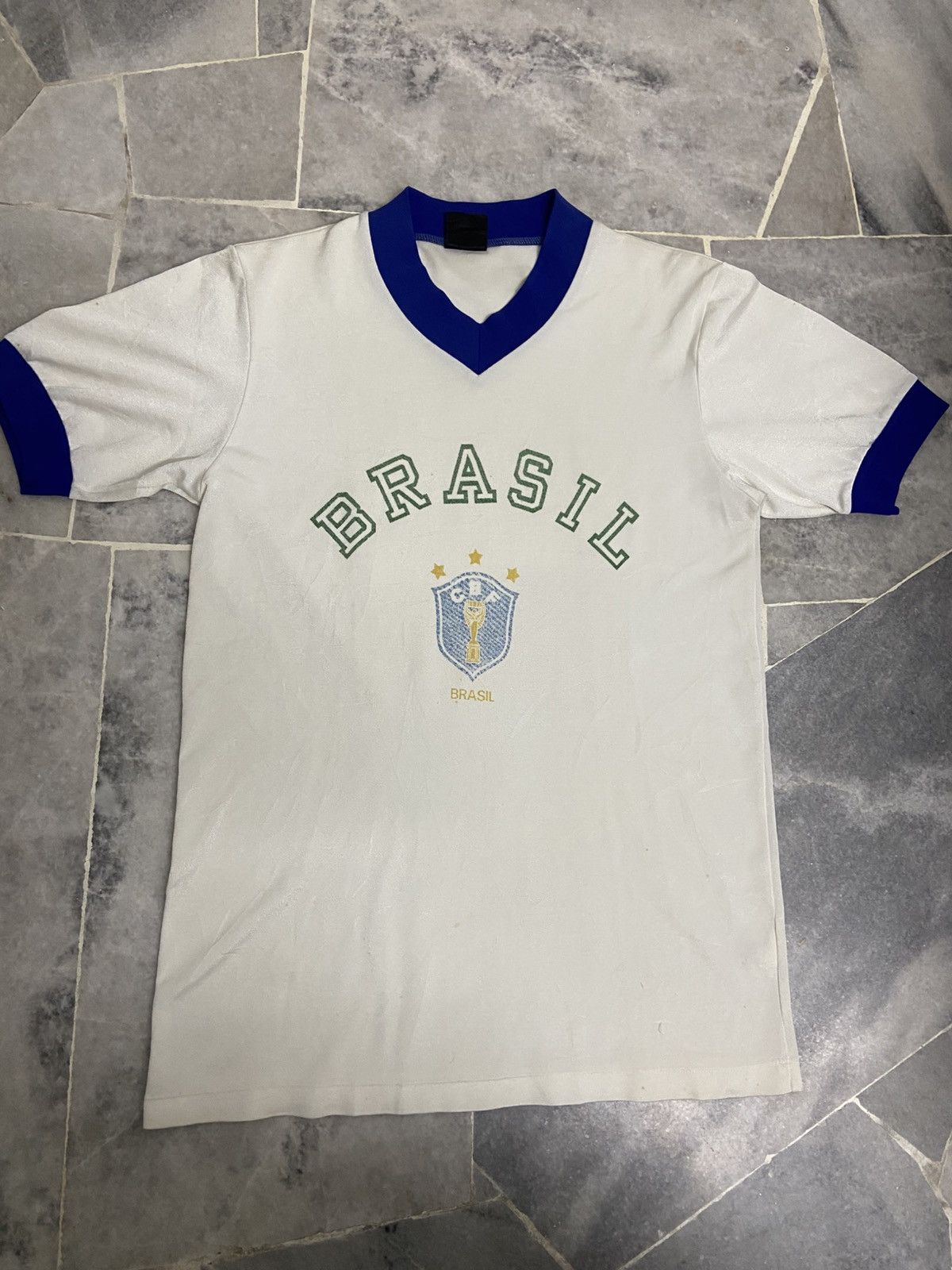 Topperz Rare Vintage BRAZIL Football Shirt Topper Size US M / EU 48-50 / 2 - 8 Thumbnail