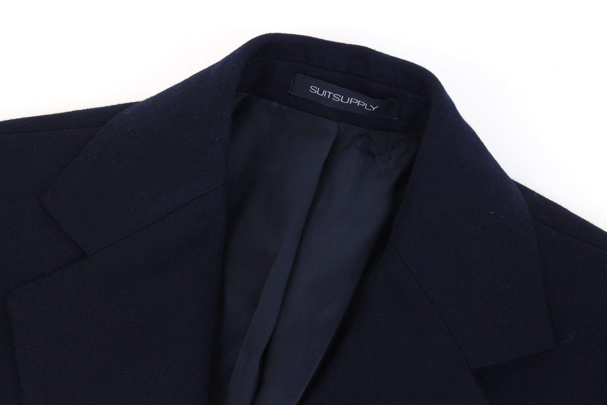 Suitsupply VICENZA UK30R Navy Wool Flannel Coat 66635 Size US XXS / EU 40 - 4 Thumbnail