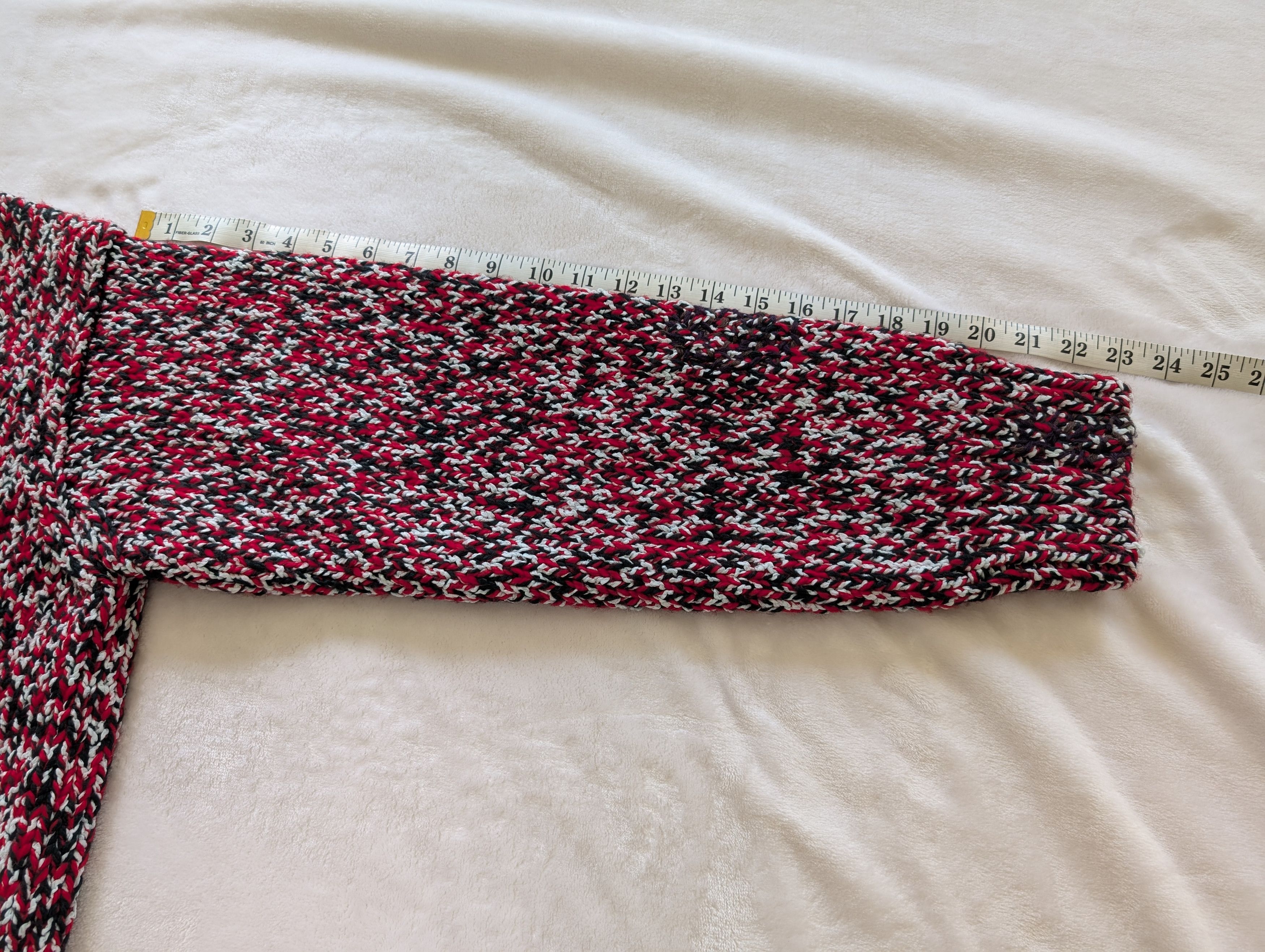 Maison Margiela New! $1680 Artisanal SS22 Wool-blend Hand Knit Red Sweater Size US M / EU 48-50 / 2 - 10 Thumbnail