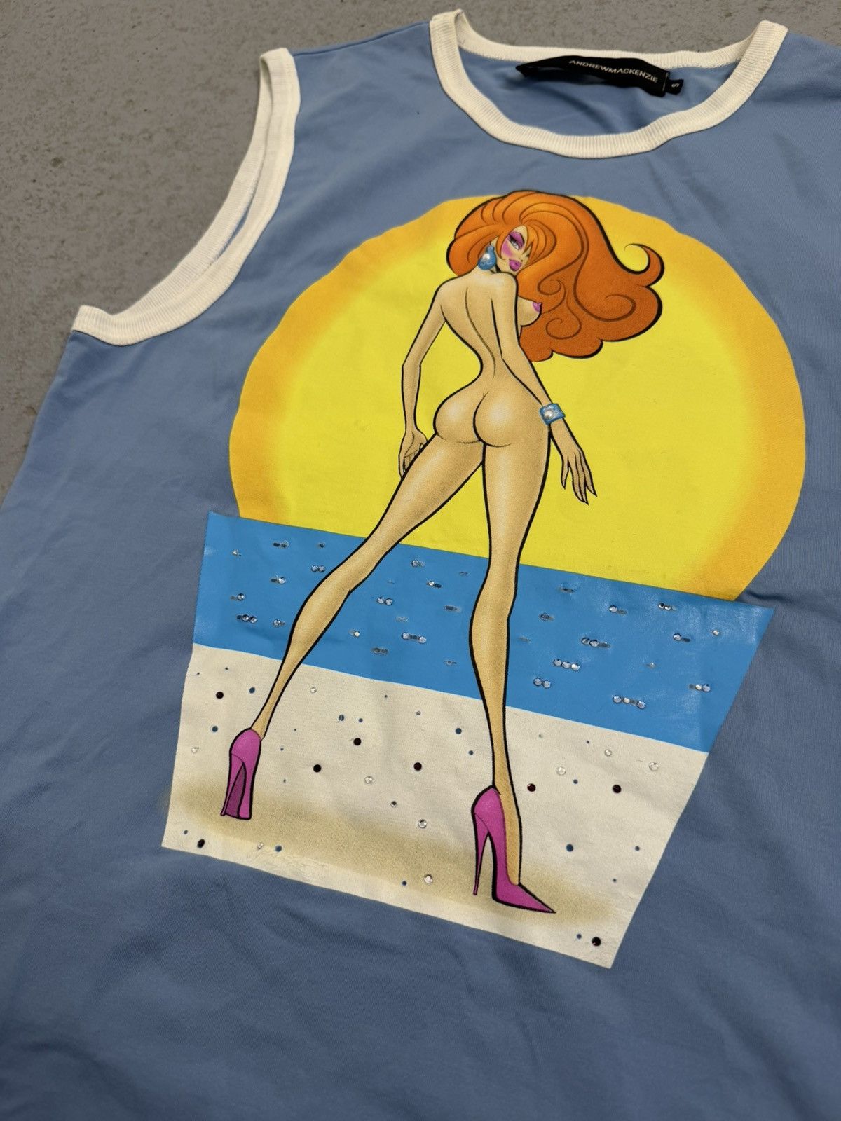 Andrew Mackenzie Vintage S/S 2005 Andrew Mackenzie Rhinestones Tank Top Size US S / EU 44-46 / 1 - 7 Thumbnail
