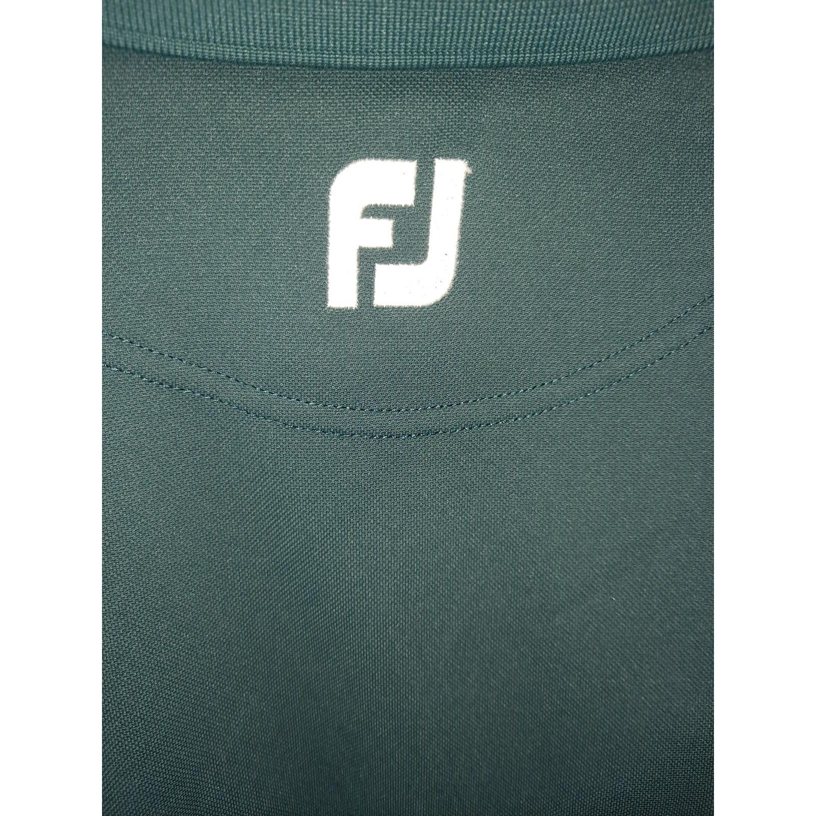 Footjoy FootJoy Green and White Polo with SH Embroidered Size XL Size US XL / EU 56 / 4 - 6 Thumbnail