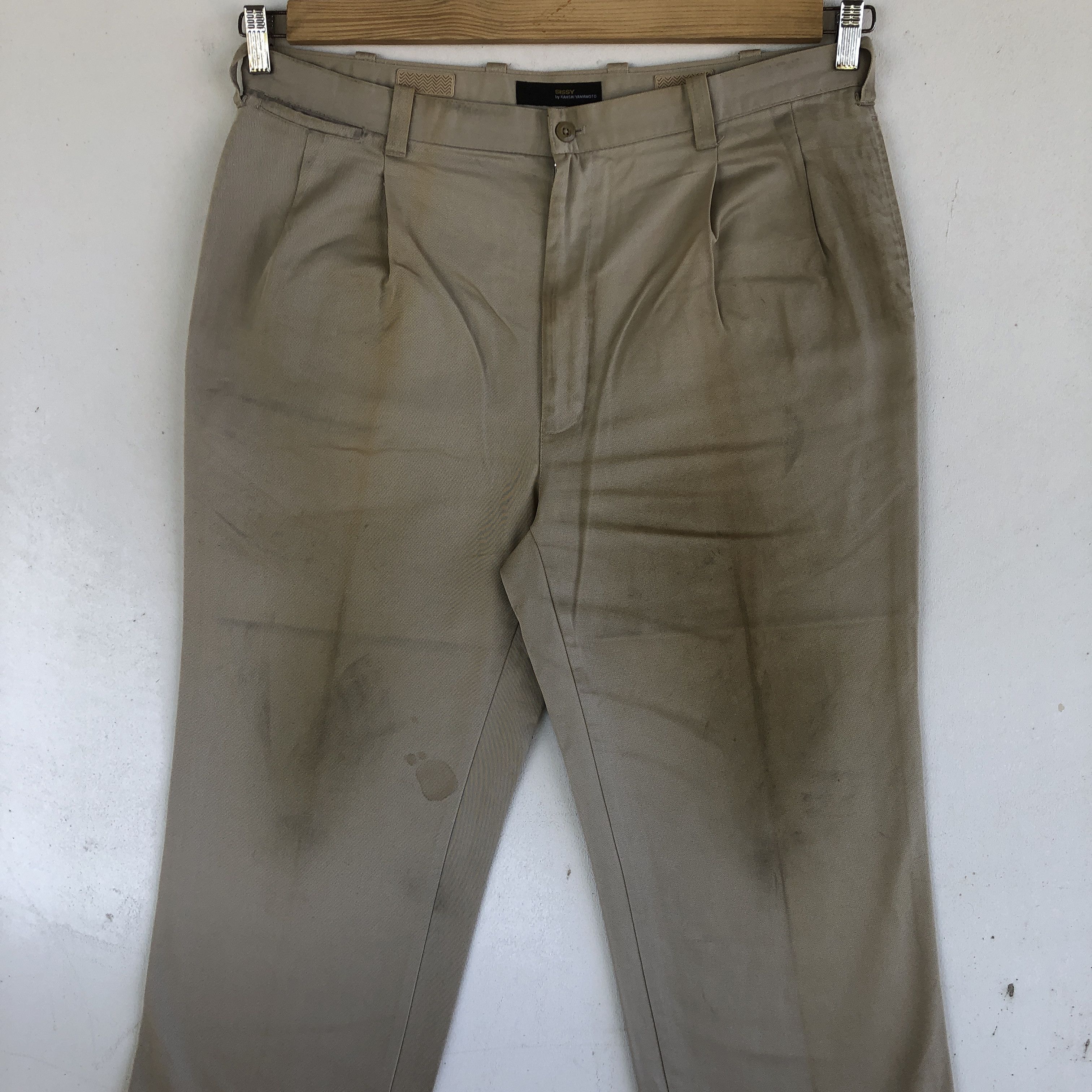 Japanese Brand Kansai Yamamoto Chino Pants Japanese Streetwear Trousers Size US 36 / EU 52 - 3 Thumbnail