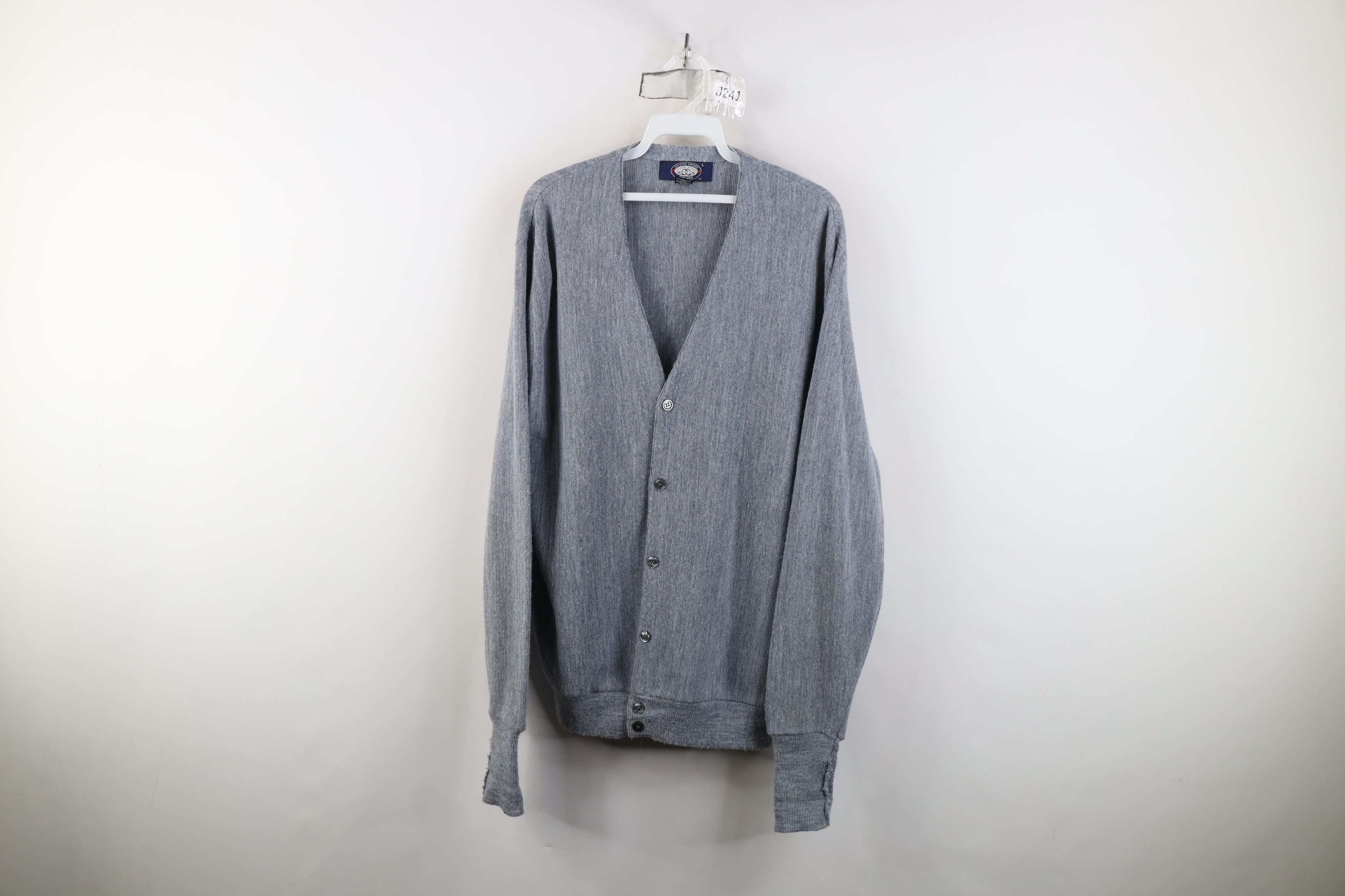 Vintage Vintage 70s Streetwear Knit Kurt Cobain Cardigan Sweater USA Size US L / EU 52-54 / 3 - 1 Thumbnail