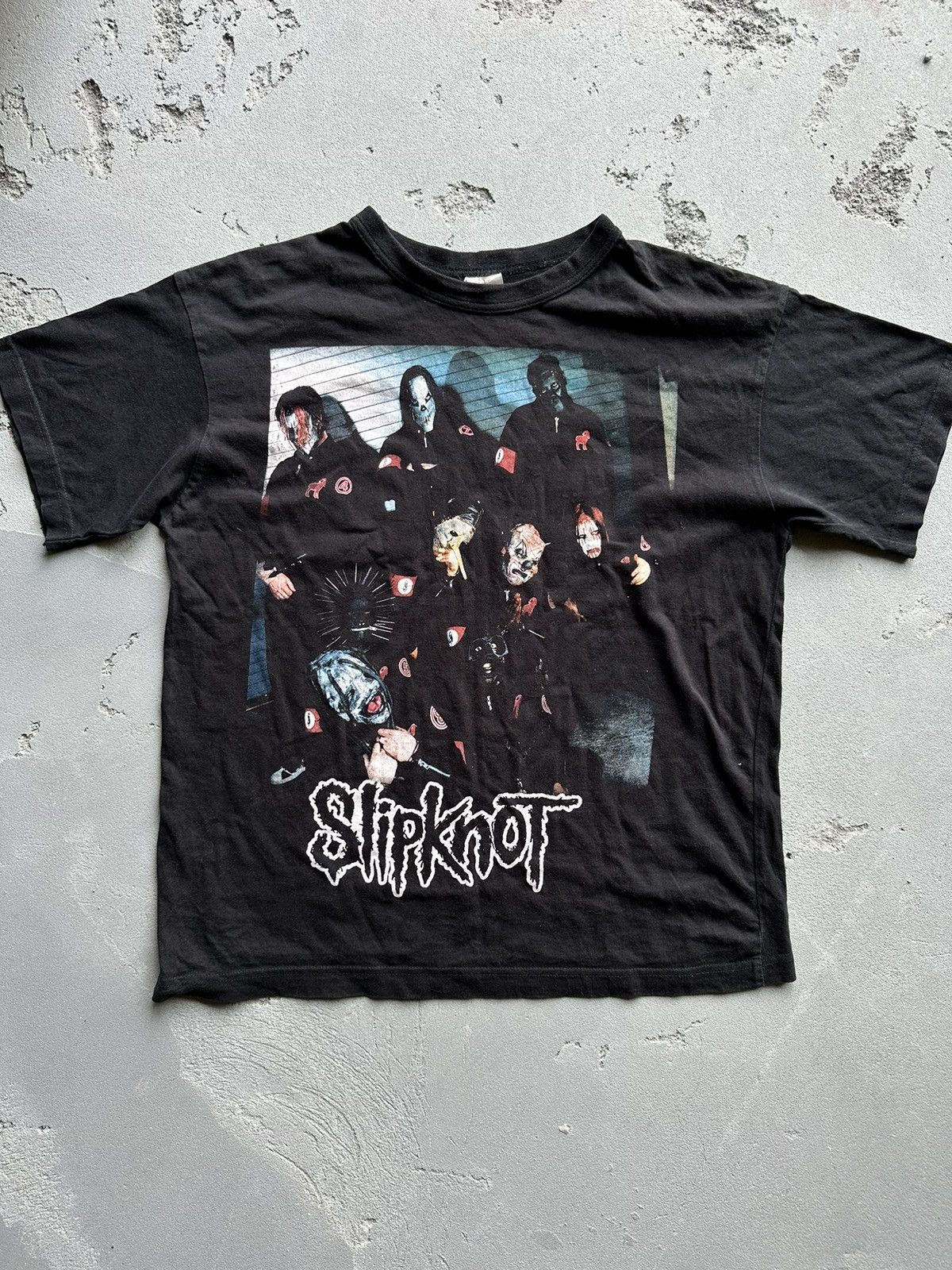 Band Tees × Vintage Vintage 2000s Slipknot Promo Tee (Stone Sour Korn) Size US M / EU 48-50 / 2 - 1 Thumbnail