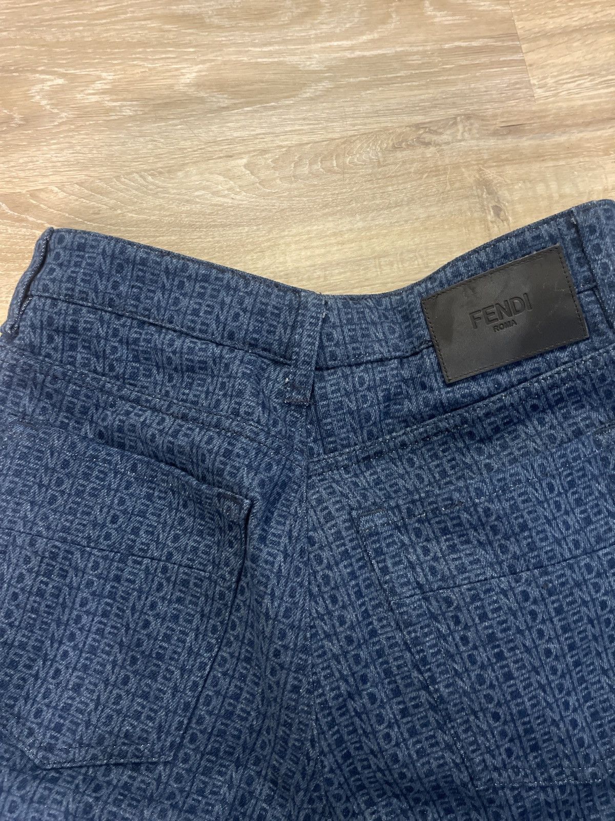 Fendi Fendi script denim jeans wide Size US 32 / EU 48 - 3 Thumbnail