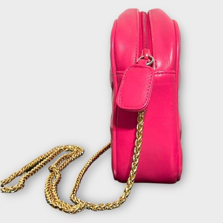Other Vintage Pink Quilted Crossbody Bag Gold Chain Small Coco Cla Size ONE SIZE - 4 Thumbnail