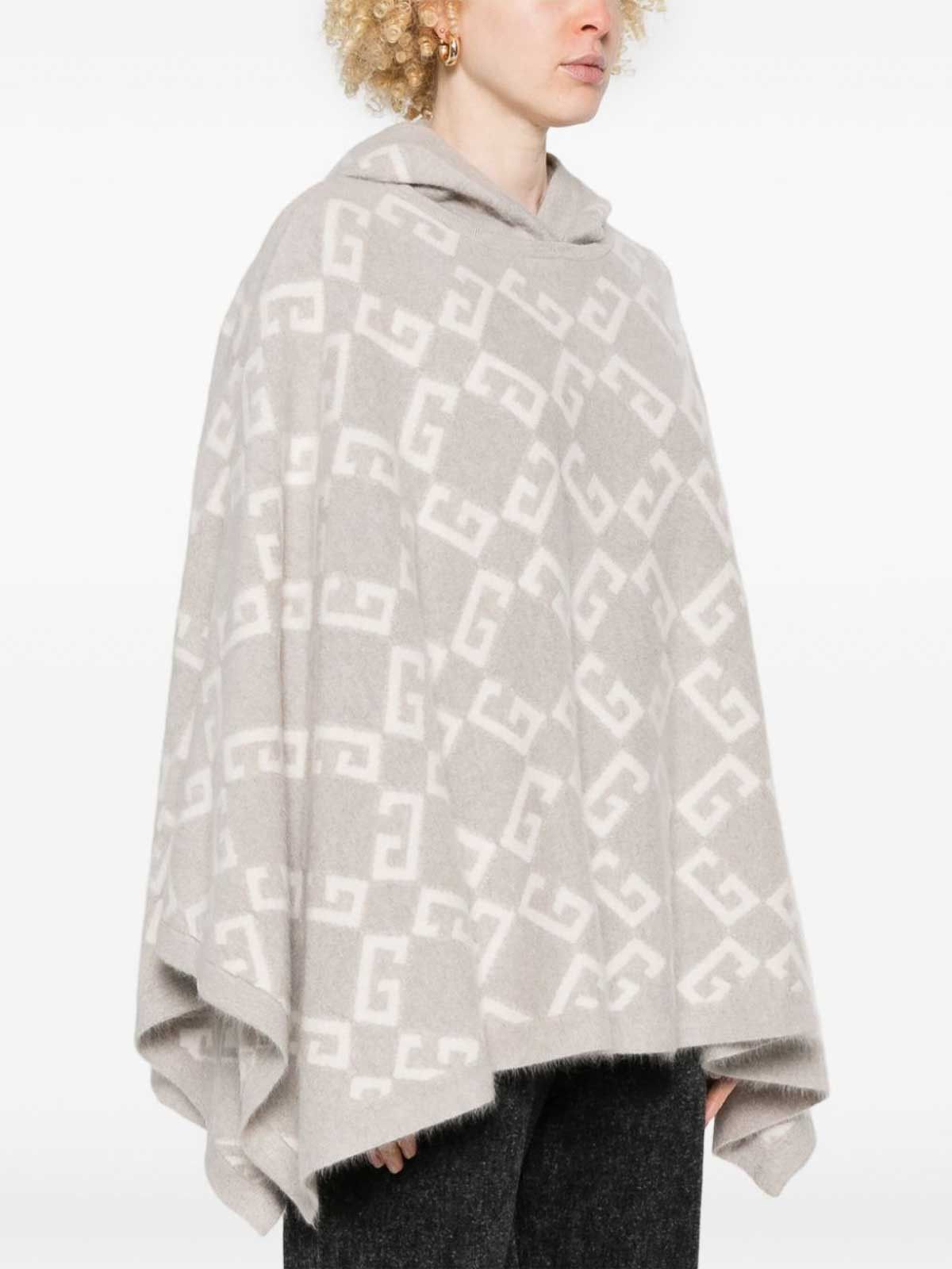 Givenchy o1w1db10326 Hooded Poncho in Beige Size XS / US 0-2 / IT 36-38 - 3 Thumbnail