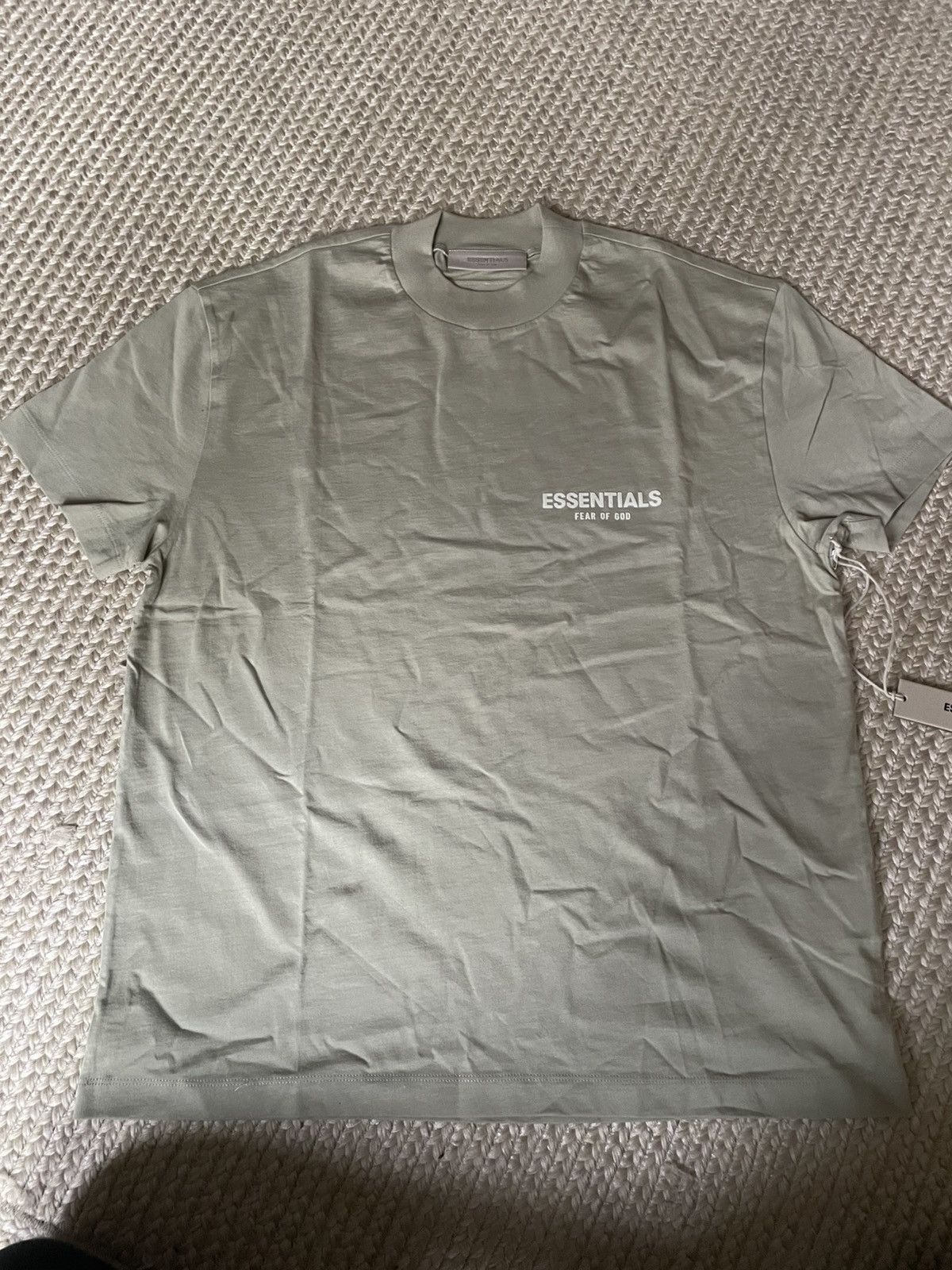 Essentials × Fear of God Fear of God Essentials Seafoam Green Short Sleeve T-Shirt Size US M / EU 48-50 / 2 - 1 Thumbnail
