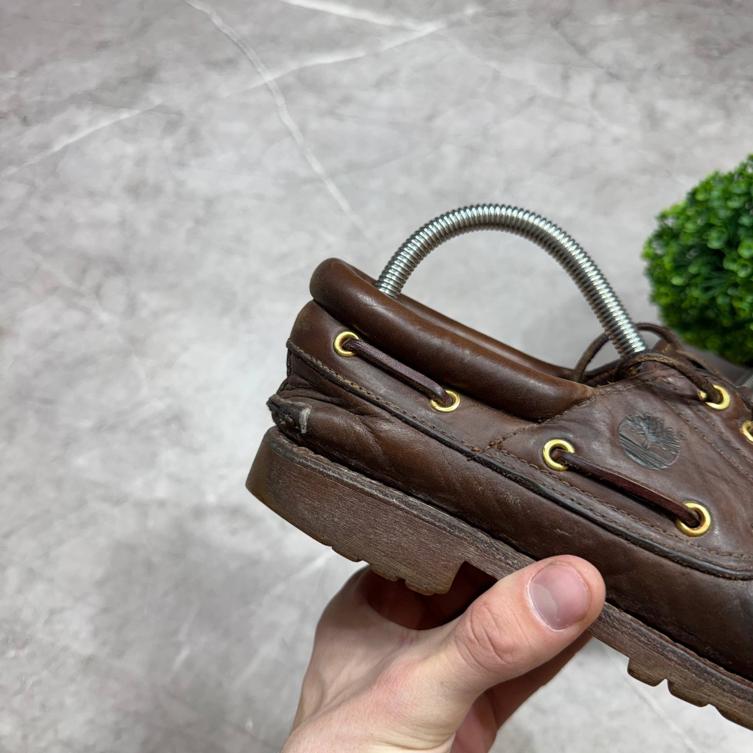 Timberland Vintage 90s Timberland Brown Leather Loafers Size 7W Size US 7 / EU 40 - 10 Thumbnail