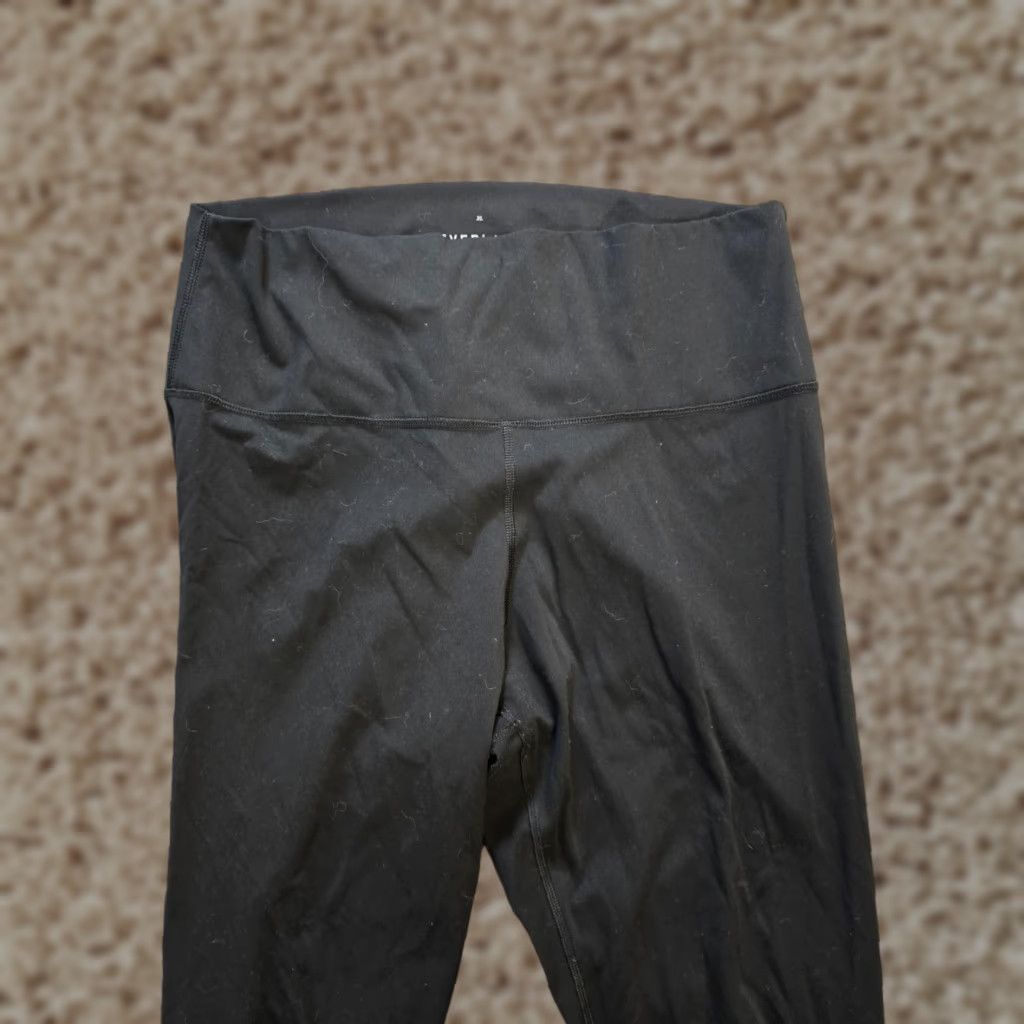 Everlane Everlane Pants Womens XL Black Perform Ankle Stretch Leggings Athletic Yoga 7/8 Length Size 40" / US 18 - 1 Thumbnail
