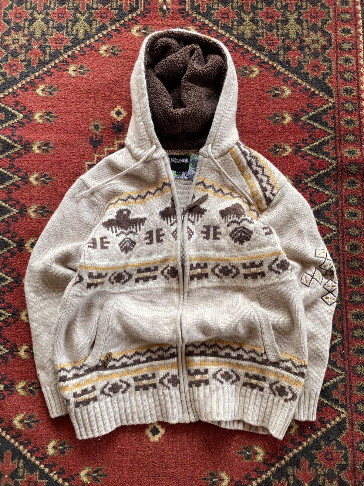 Billabong × Karl Kani Billabong Jesse Pinkman Style Zip Sweater Hip Hop Size US XL / EU 56 / 4 - 1 Thumbnail