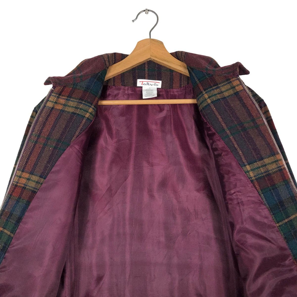 Issey Miyake 🔥Vintage Wool Work Chore Jacket Talbots Japan Tartan Design Size US S / EU 44-46 / 1 - 14 Thumbnail