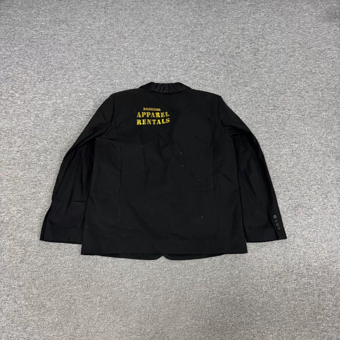 Balenciaga Balenciaga Black NotchLapel Back Logo Blazer 1 mint Size US S / EU 44-46 / 1 - 1 Thumbnail