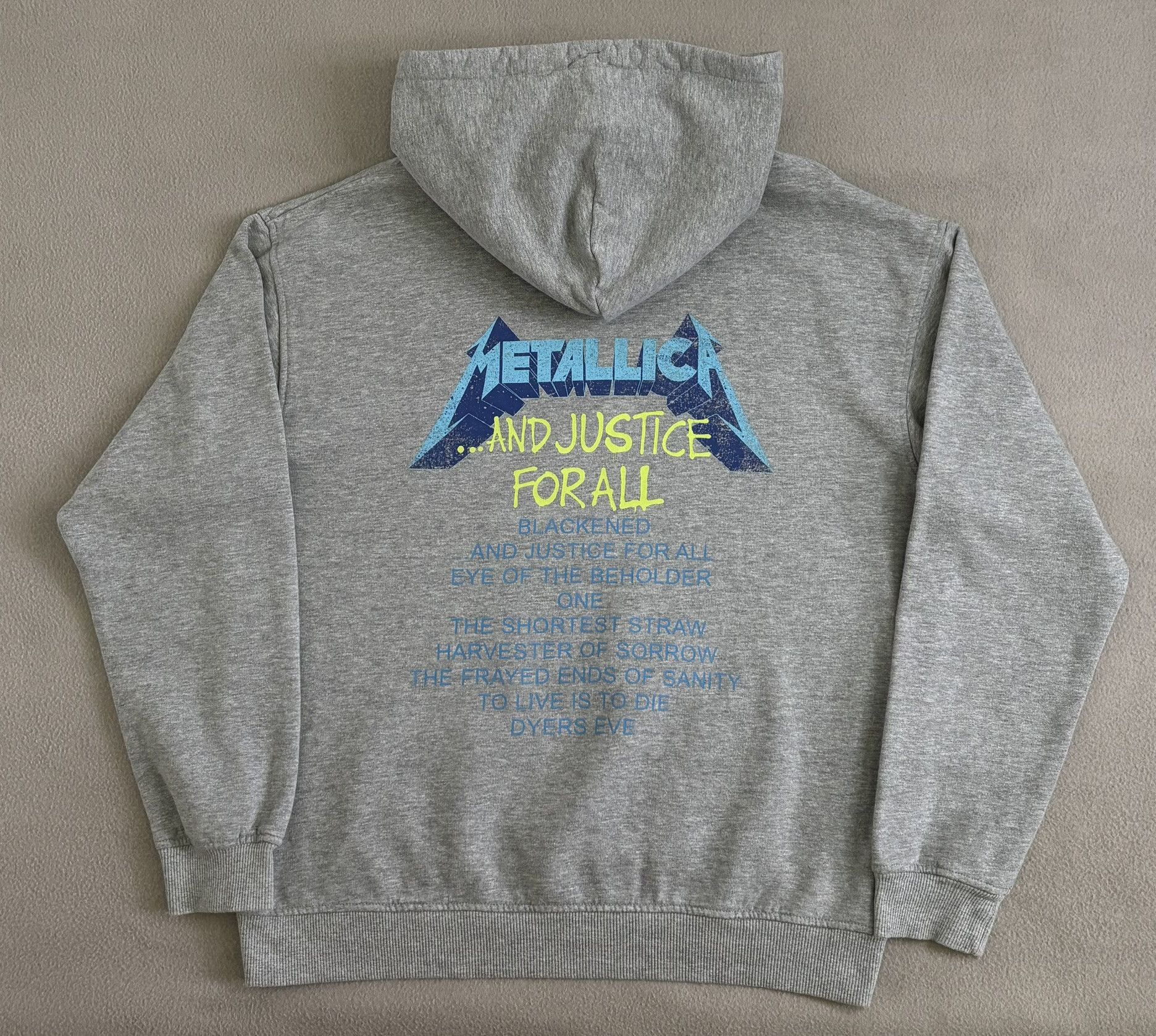 Band Tees Metallica And Justice For All Hoodie 2022 Size M Size US M / EU 48-50 / 2 - 8 Thumbnail