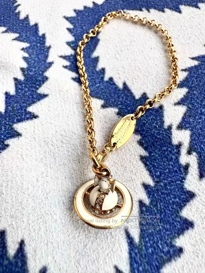 Vivienne Westwood Vivienne Westwood Vintage White Saturn Bracelet Size ONE SIZE - 2 Thumbnail