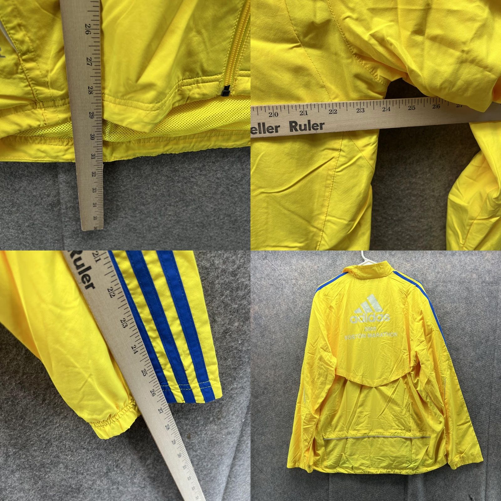 Adidas Adidas Sweater Men XL Yellow Full Zip Clima Proof Jacket Boston Marathon 2009 Corporate All Seasons Office Casual Formal Size US XL / EU 56 / 4 - 8 Thumbnail