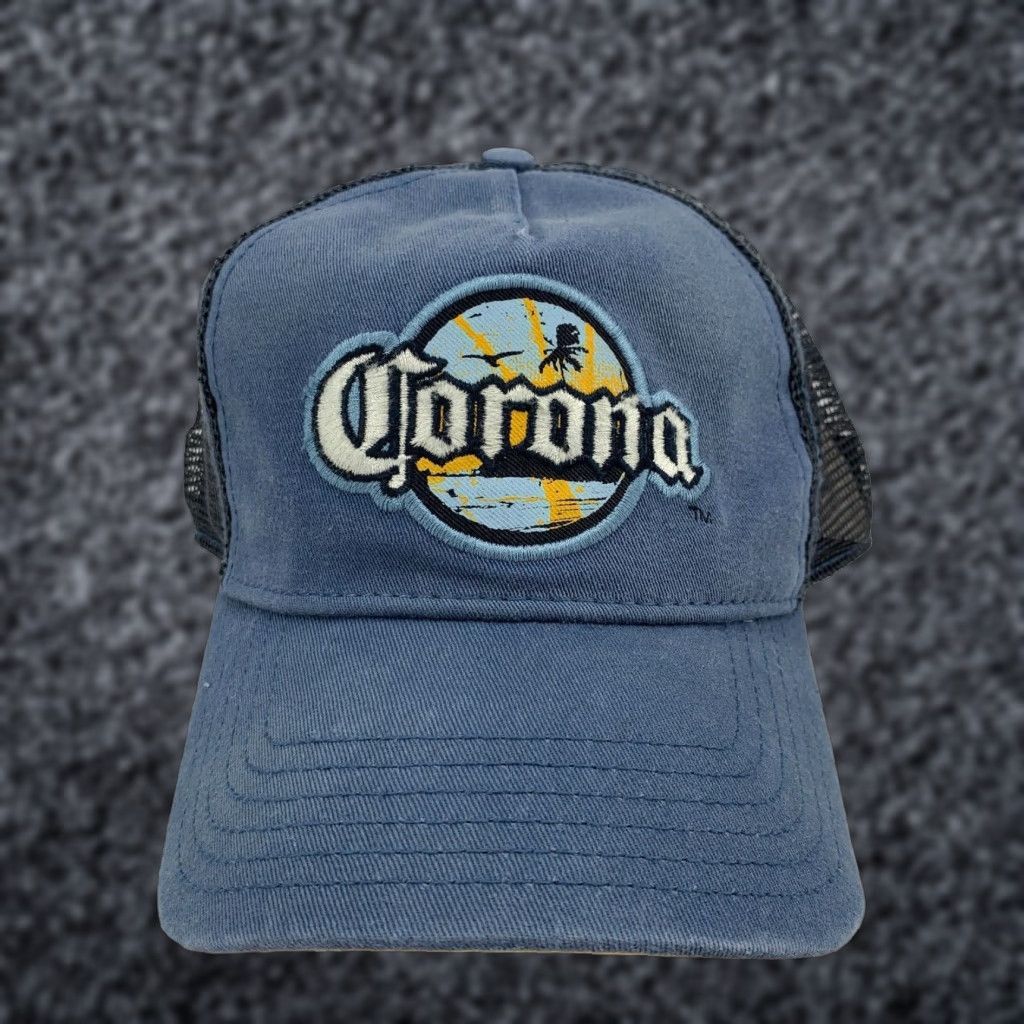 Old Navy Old Navy Corona Extra Adjustable Trucker Hat Men Blue Black NWT Solid Adjustable Outdoor All Season Hats Mens Size ONE SIZE - 1 Thumbnail