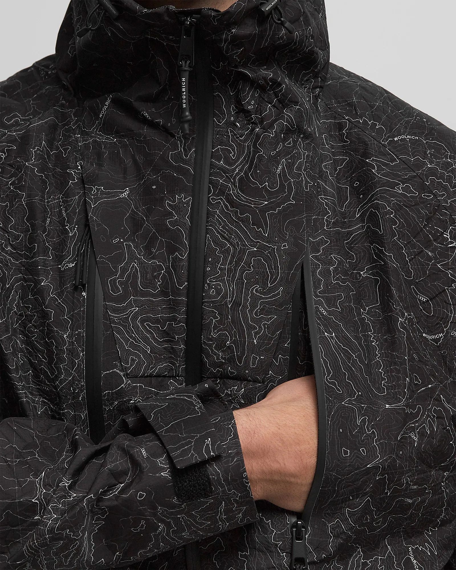 Woolrich Woolen Mills WOOLRICH MAP WINDBREAKER/RAIN -$998 New - TODD SNYDER SSENSE Size US M / EU 48-50 / 2 - 7 Thumbnail