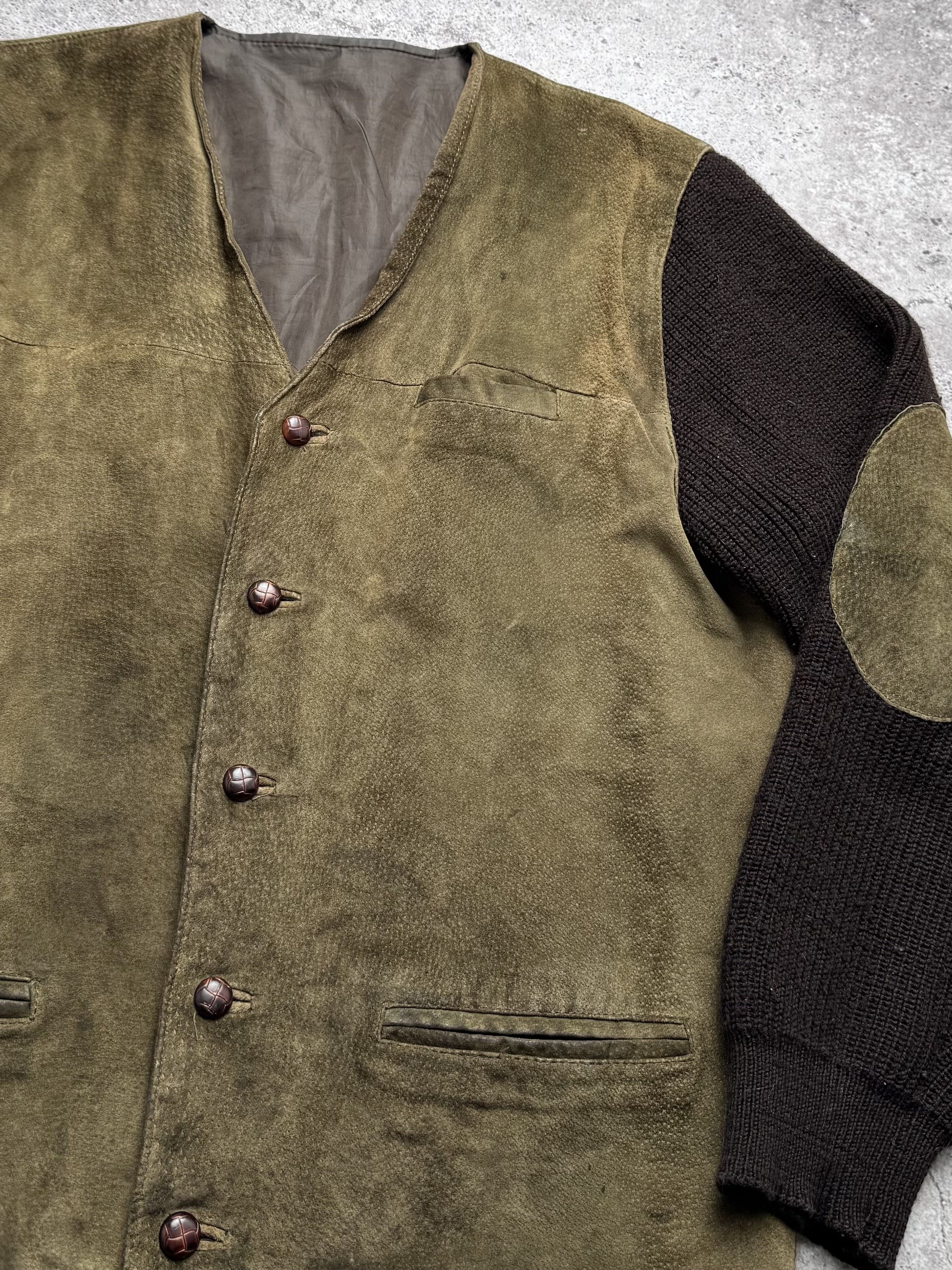 Vintage Vintage Faded Leather Jacket C2(V483) Size US S / EU 44-46 / 1 - 5 Thumbnail