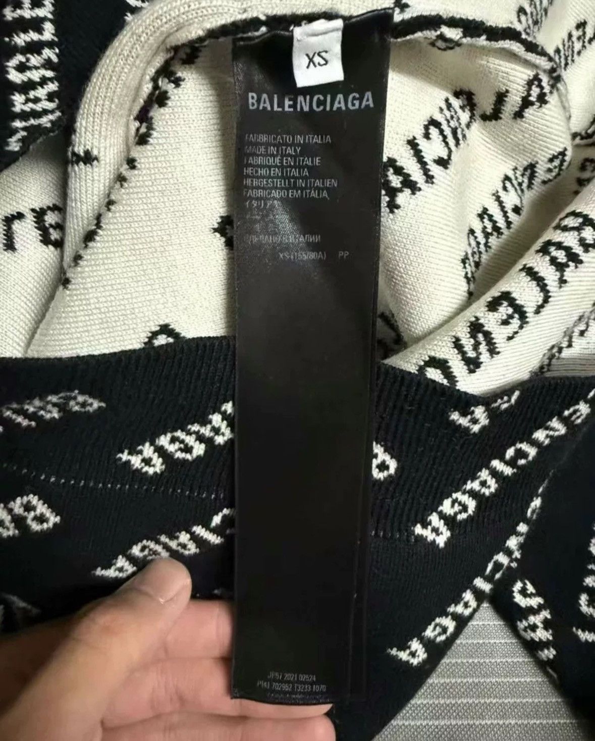 Balenciaga Balenciaga logo printed sweater Size US XS / EU 42 / 0 - 4 Thumbnail
