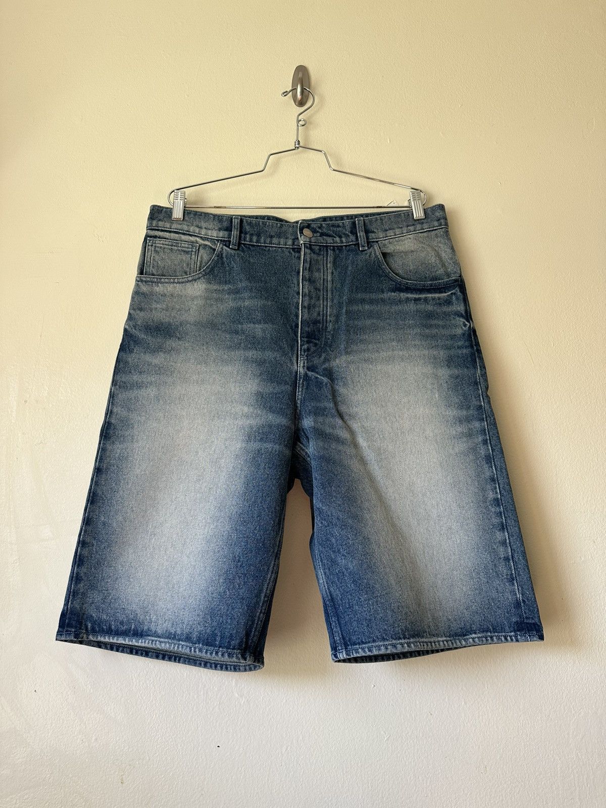 BOTTER BOTTER Blue Faded Denim Shorts Size US 34 / EU 50 - 1 Thumbnail