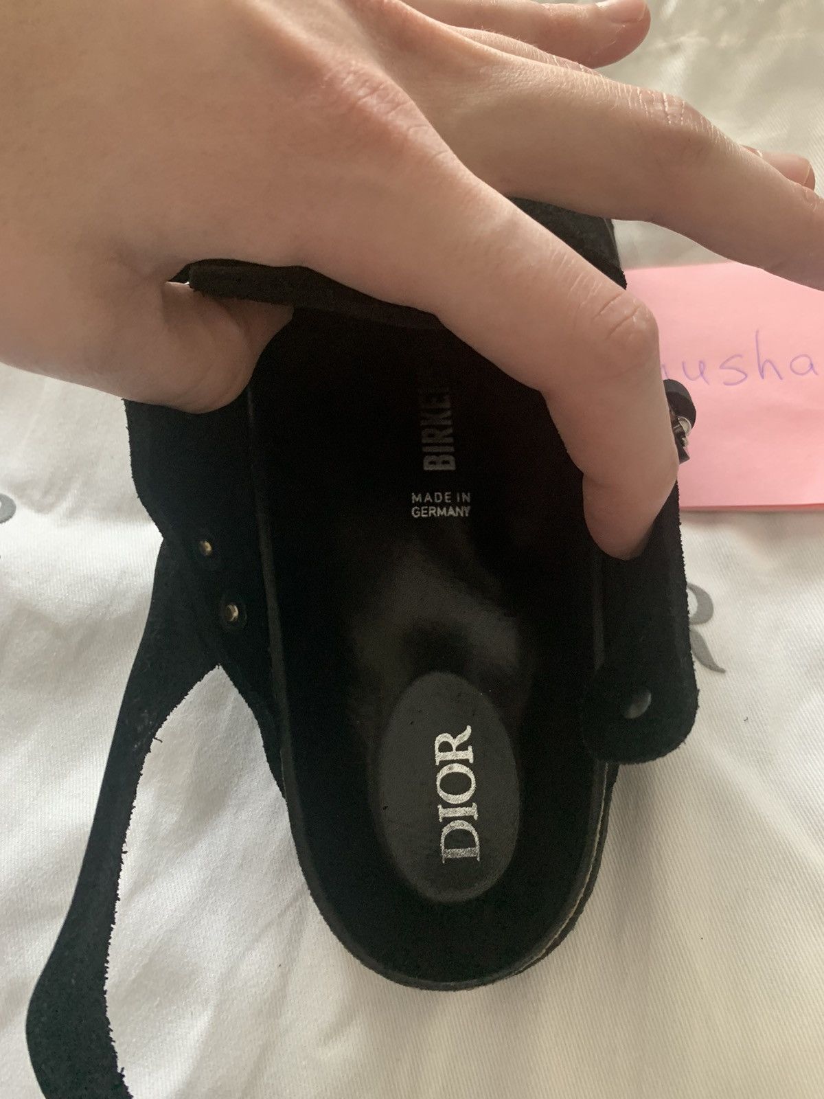 Birkenstock × Dior Dior by Birkenstock Tokio Mule Black Size US 9 / IT 39 - 7 Thumbnail