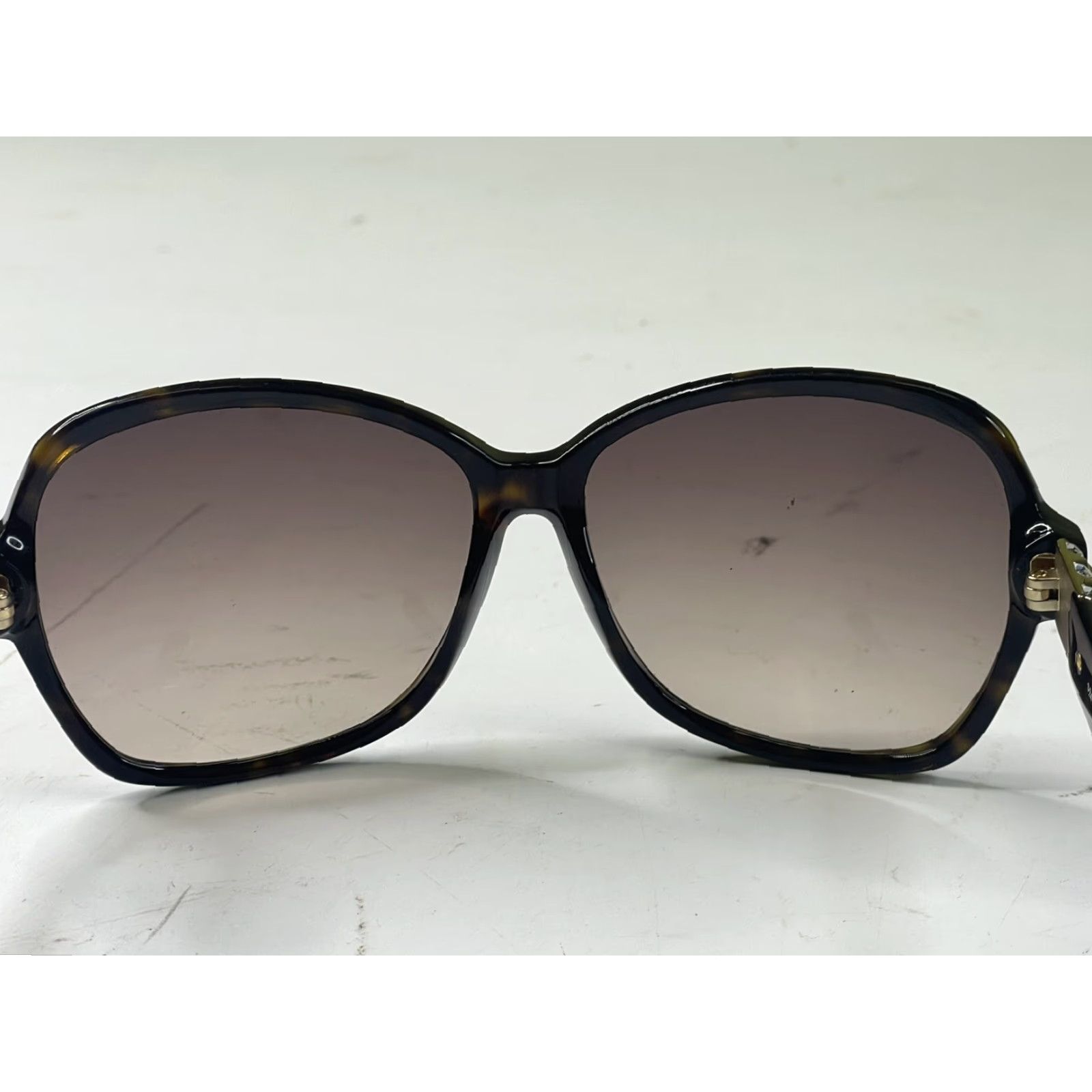 Swarovski Swarovski Sunglasses Round UV400 Brown 52F Acetate Shell Turquoise Crystals Womens Size ONE SIZE - 7 Thumbnail