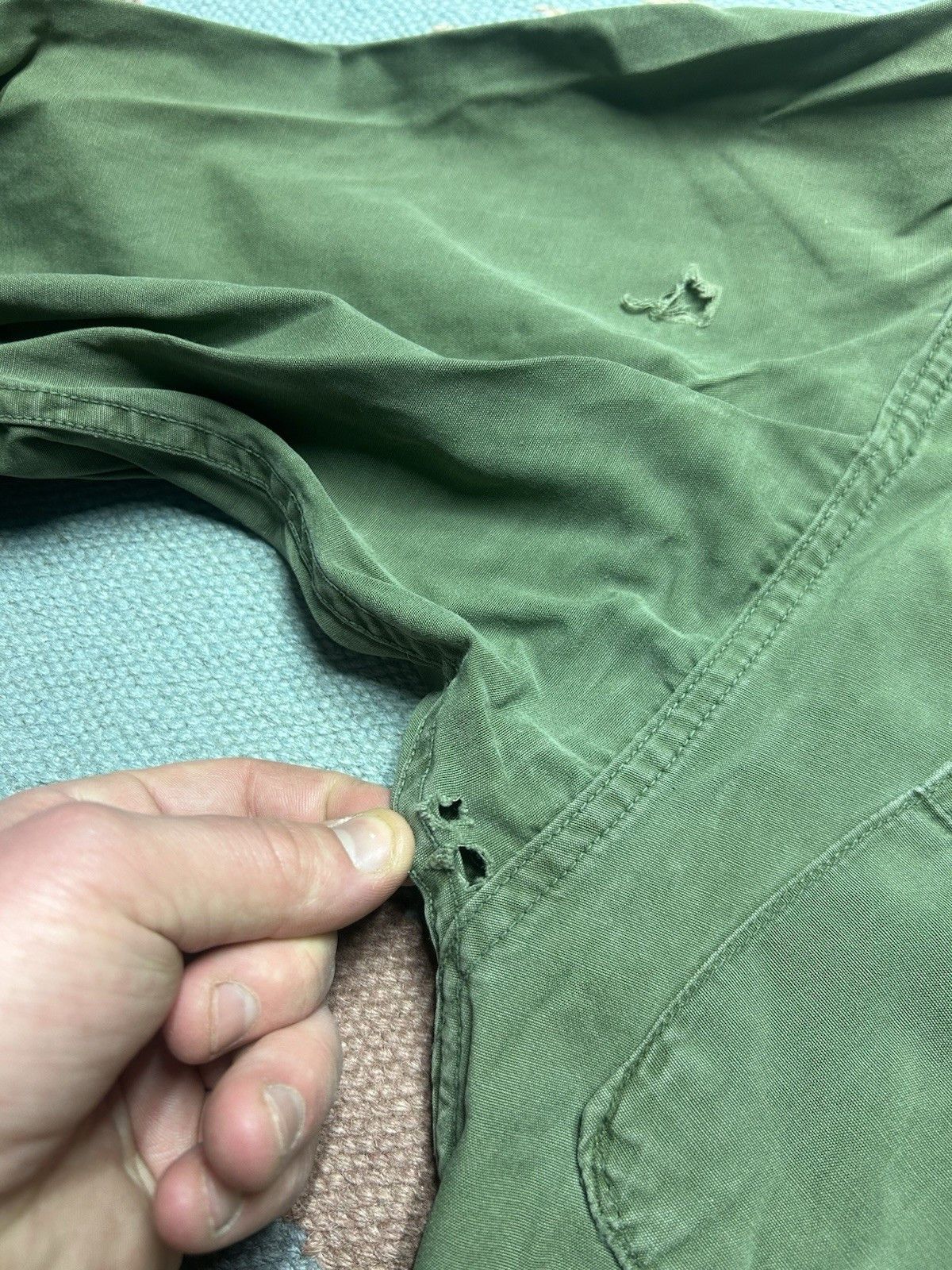 Vintage 60s OG 107 slant pocket shirt non ripstop poplin Vietnam S Size US S / EU 44-46 / 1 - 11 Thumbnail