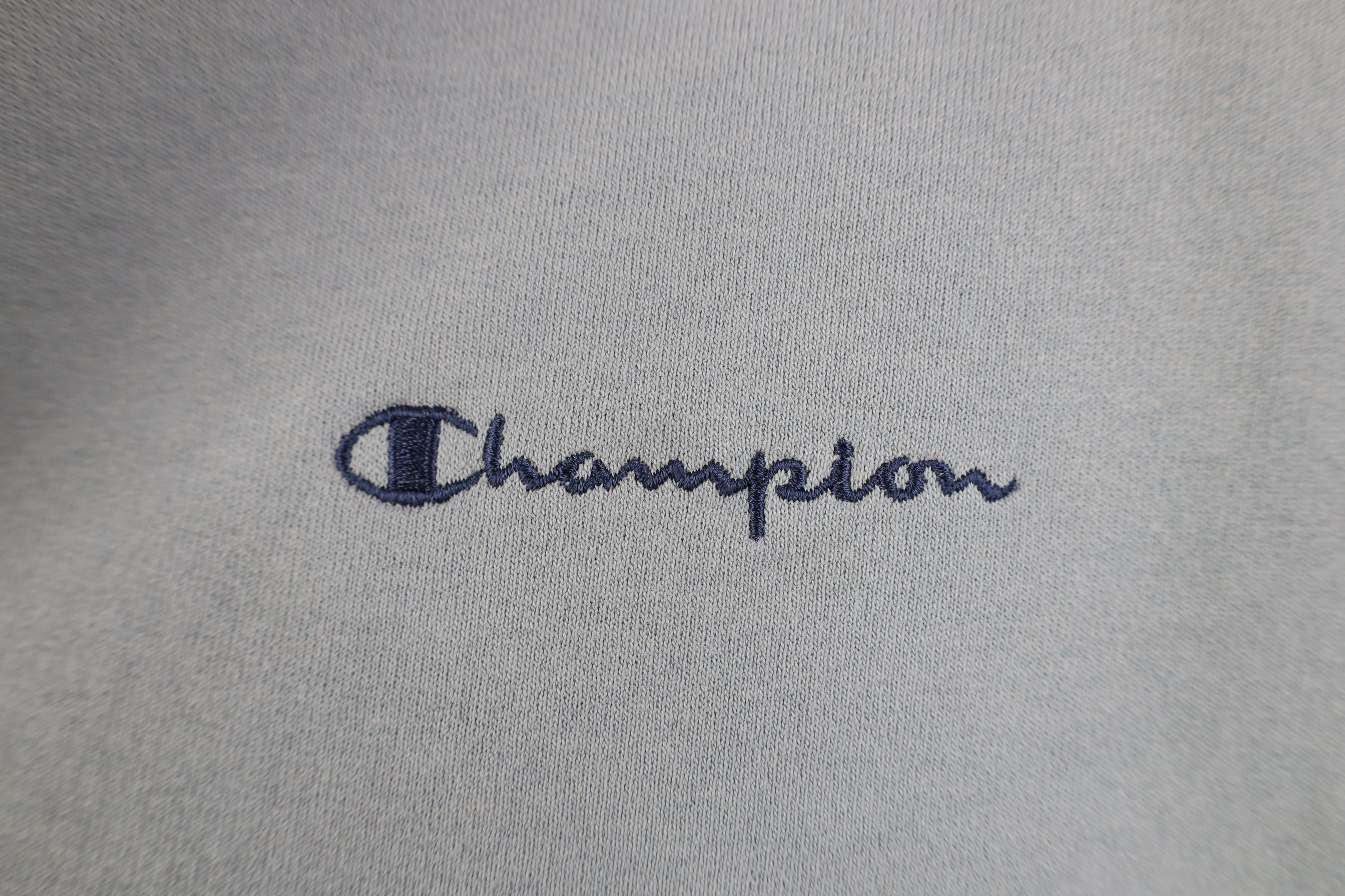 Champion Vintage 90s Champion Spell Crewneck Sweatshirt Light Green Size US XL / EU 56 / 4 - 4 Thumbnail