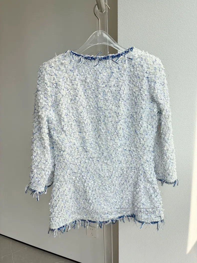 Chanel Chanel 18s waterfall series blue and white woven tassel co Size XXS / US 00 / IT 34 - 3 Thumbnail