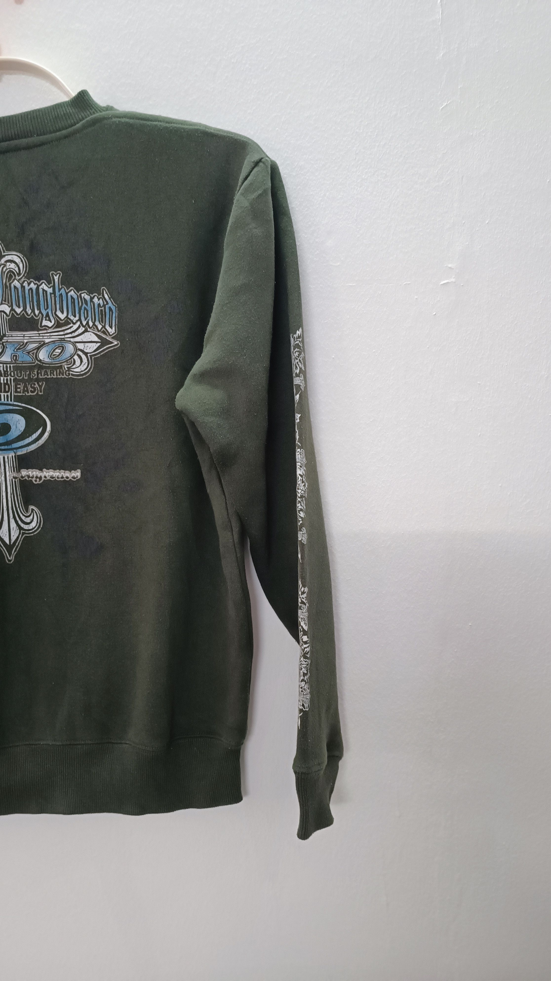 Vintage Cross Graffiti Piko Hawaiian Longboarders Sweatshirts Size US M / EU 48-50 / 2 - 11 Thumbnail