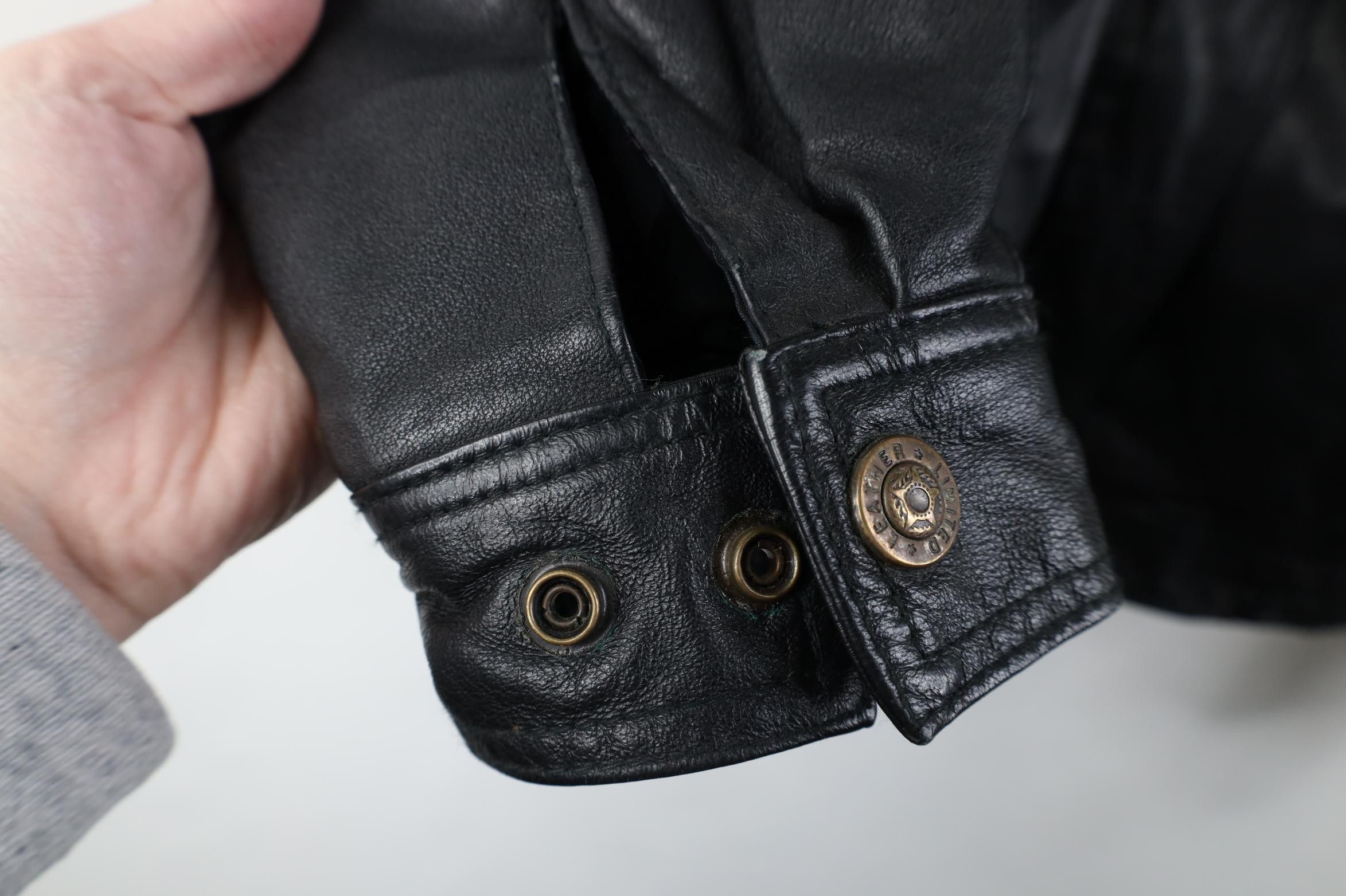 Vintage Vintage 90s Streetwear Lined Leather Flight Bomber Jacket Size L / US 10 / IT 46 - 8 Thumbnail