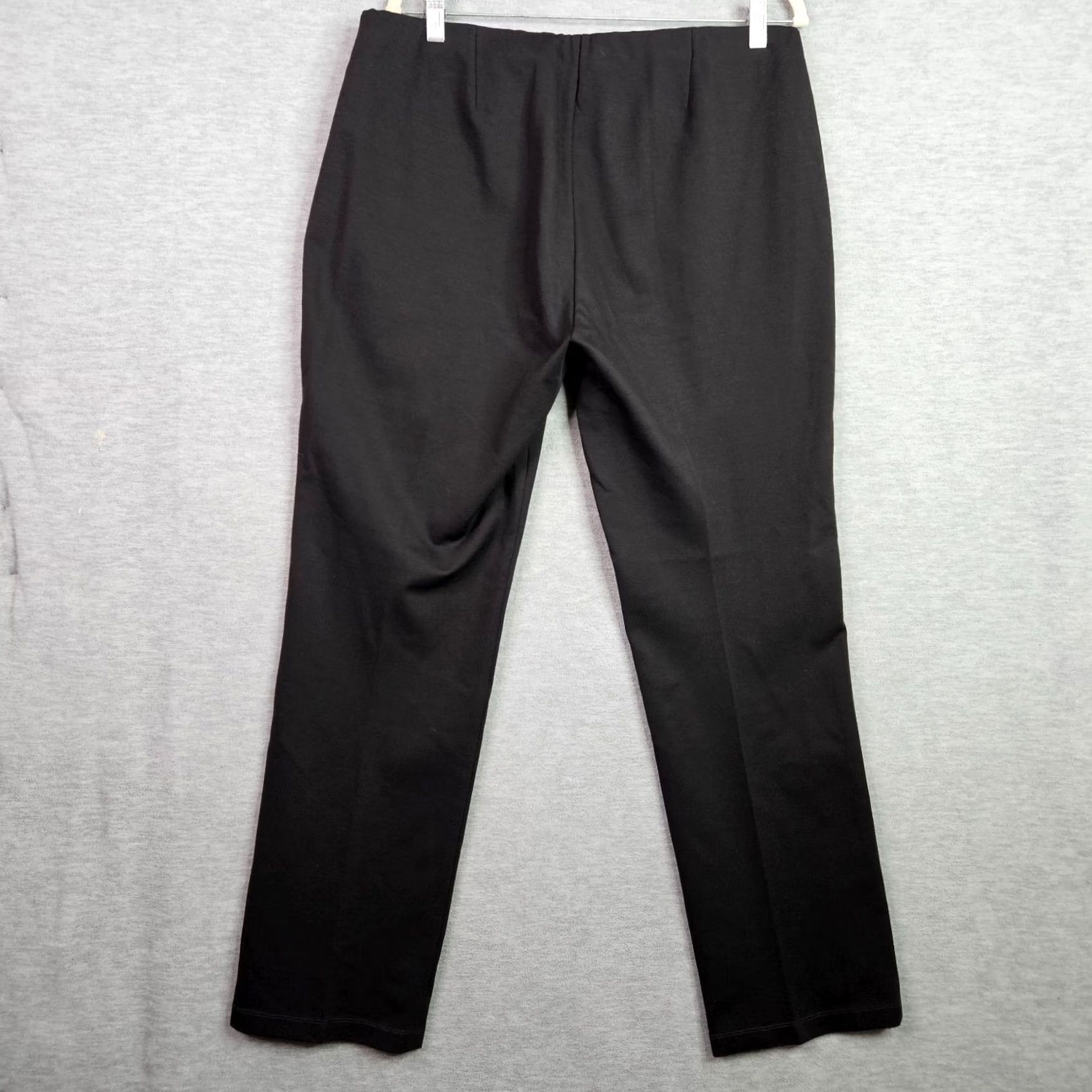 Eileen Fisher Eileen Fisher Pants Size 16 Black Straight Leg Career Minimalist Stretch Women Size 38" / US 16 / IT 52 - 5 Thumbnail