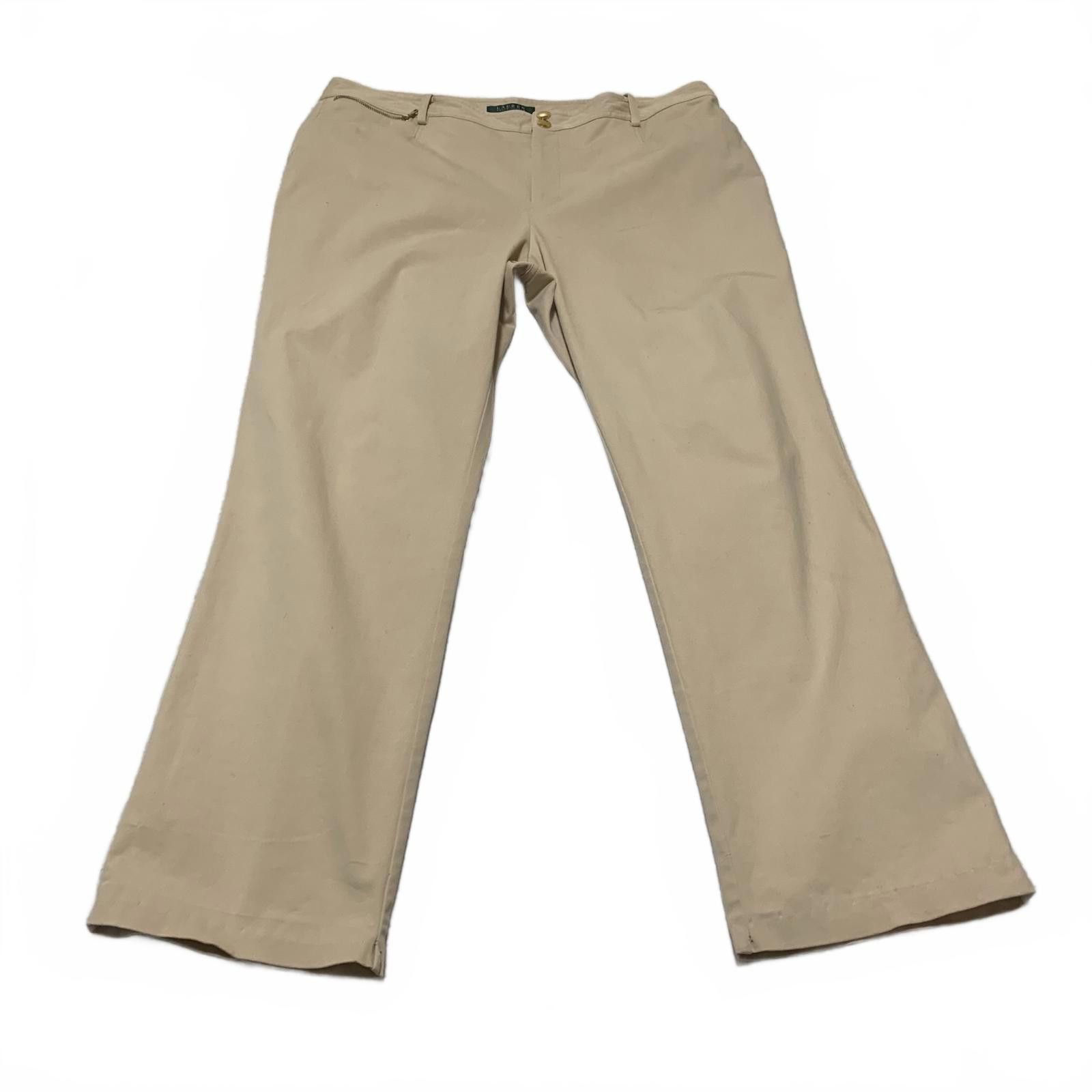 Lauren Ralph Lauren Lauren Ralph Lauren Women's Size 16 Beige Khaki Chino Pants Size 38" / US 16 / IT 52 - 1 Thumbnail