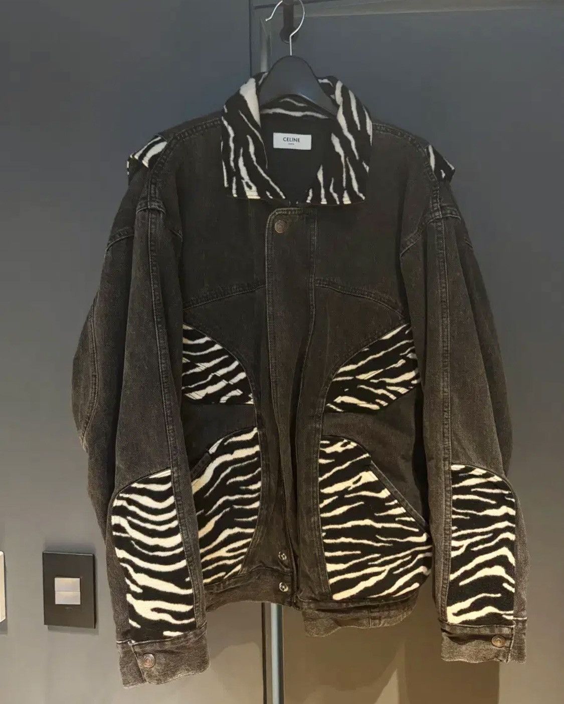 Celine Celine AW21 Zebra Denim Jacket Size US L / EU 52-54 / 3 - 1 Thumbnail