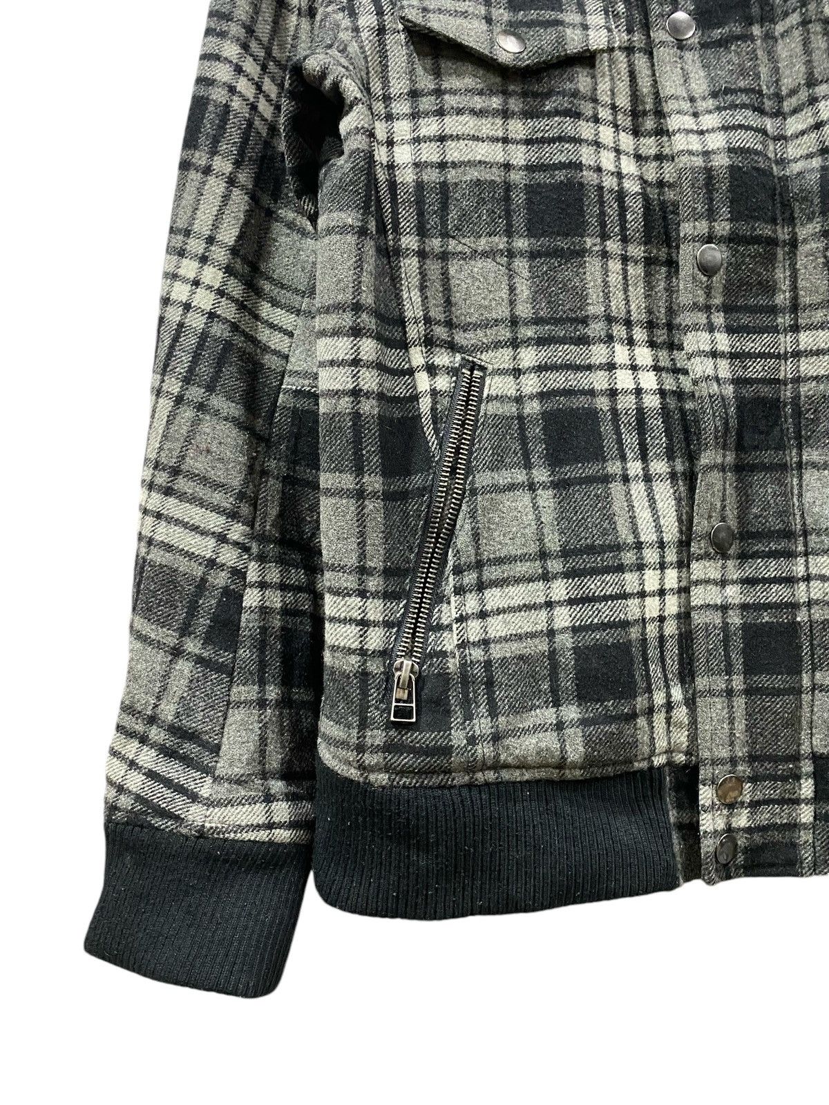semanticdesign Rare SEMANTIC DESIGN Wool Checkered Zipper Jacket (M) Size US M / EU 48-50 / 2 - 7 Thumbnail