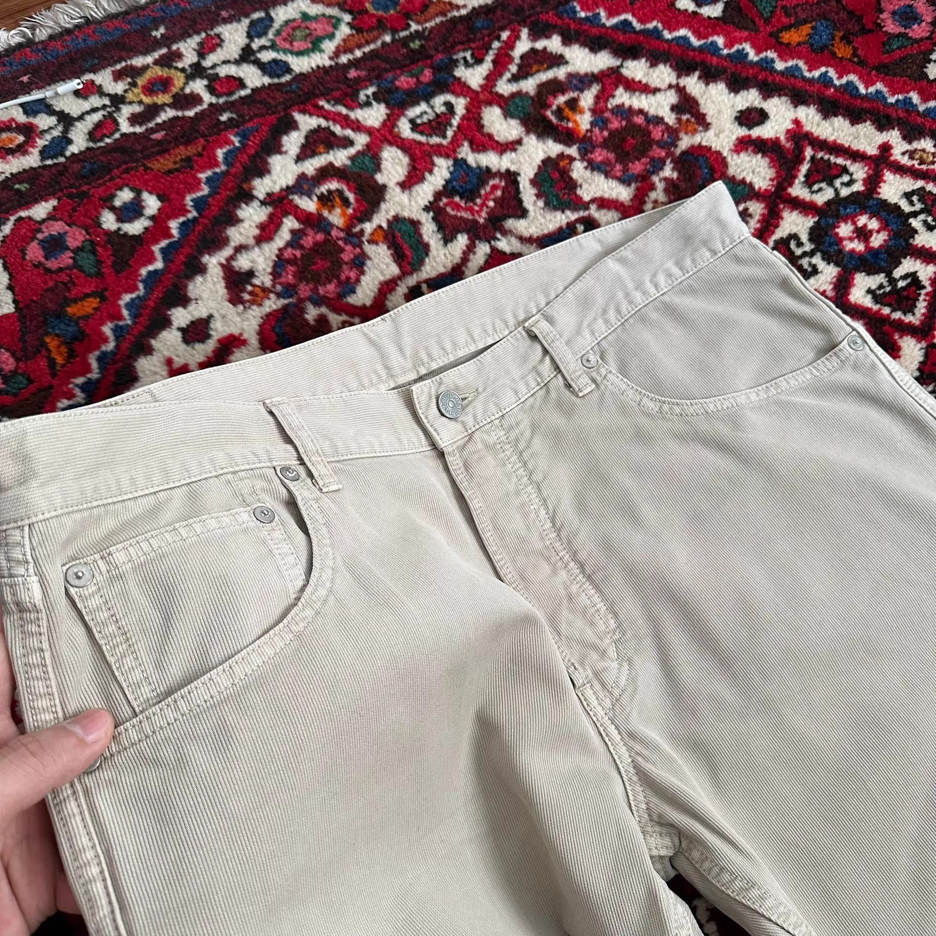 Visvim VISVIM 24SS FLUXUS 01 DMGD BEIGE 4 DRY PIQUE Pants Size US 36 / EU 52 - 4 Thumbnail
