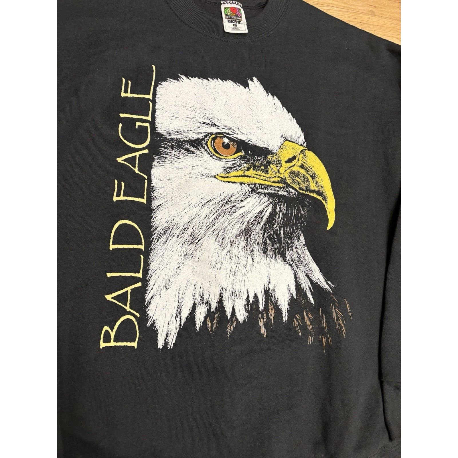 Hanes Vintage 90s Bald Eagle Nature Graphic Sweatshirt Crewneck L Size US L / EU 52-54 / 3 - 2 Thumbnail