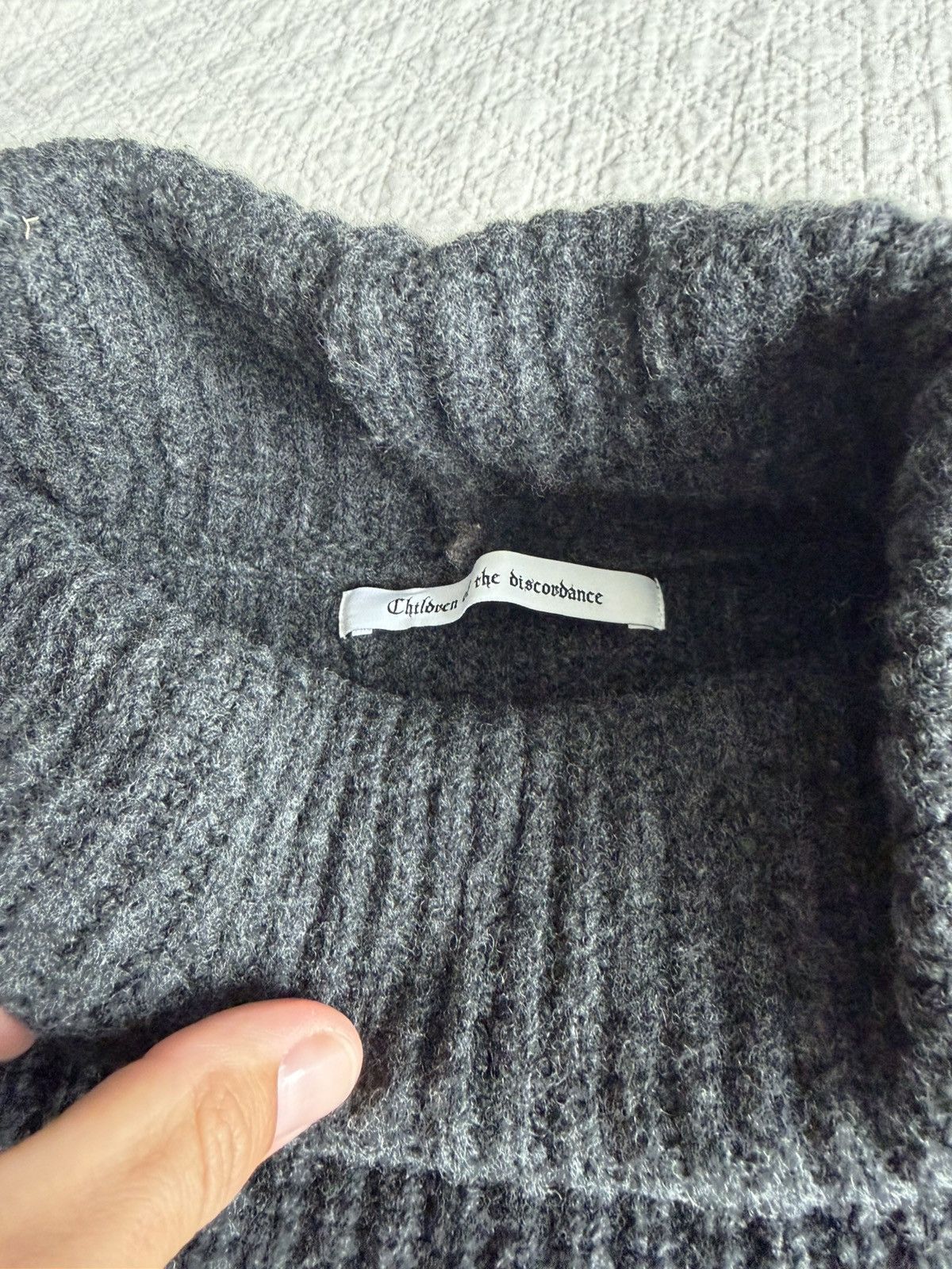 Children of the discordance AW21 Oversized Changeover High Neck Knit Sweater Size US M / EU 48-50 / 2 - 3 Thumbnail