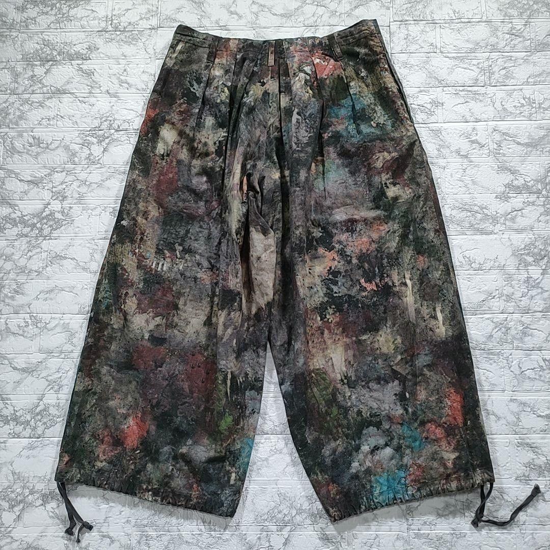 Yohji Yamamoto yohji yamamoto pour homme/painted wide pants Size US 35 - 6 Thumbnail