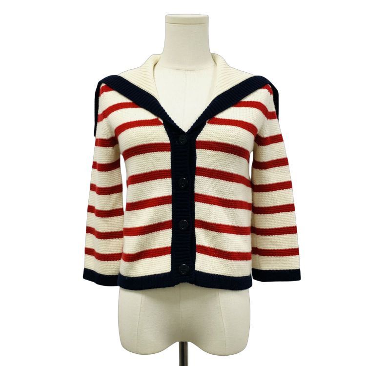 Dior Christian Dior Striped Cardigan Size 34 Size XS / US 0-2 / IT 36-38 - 1 Thumbnail